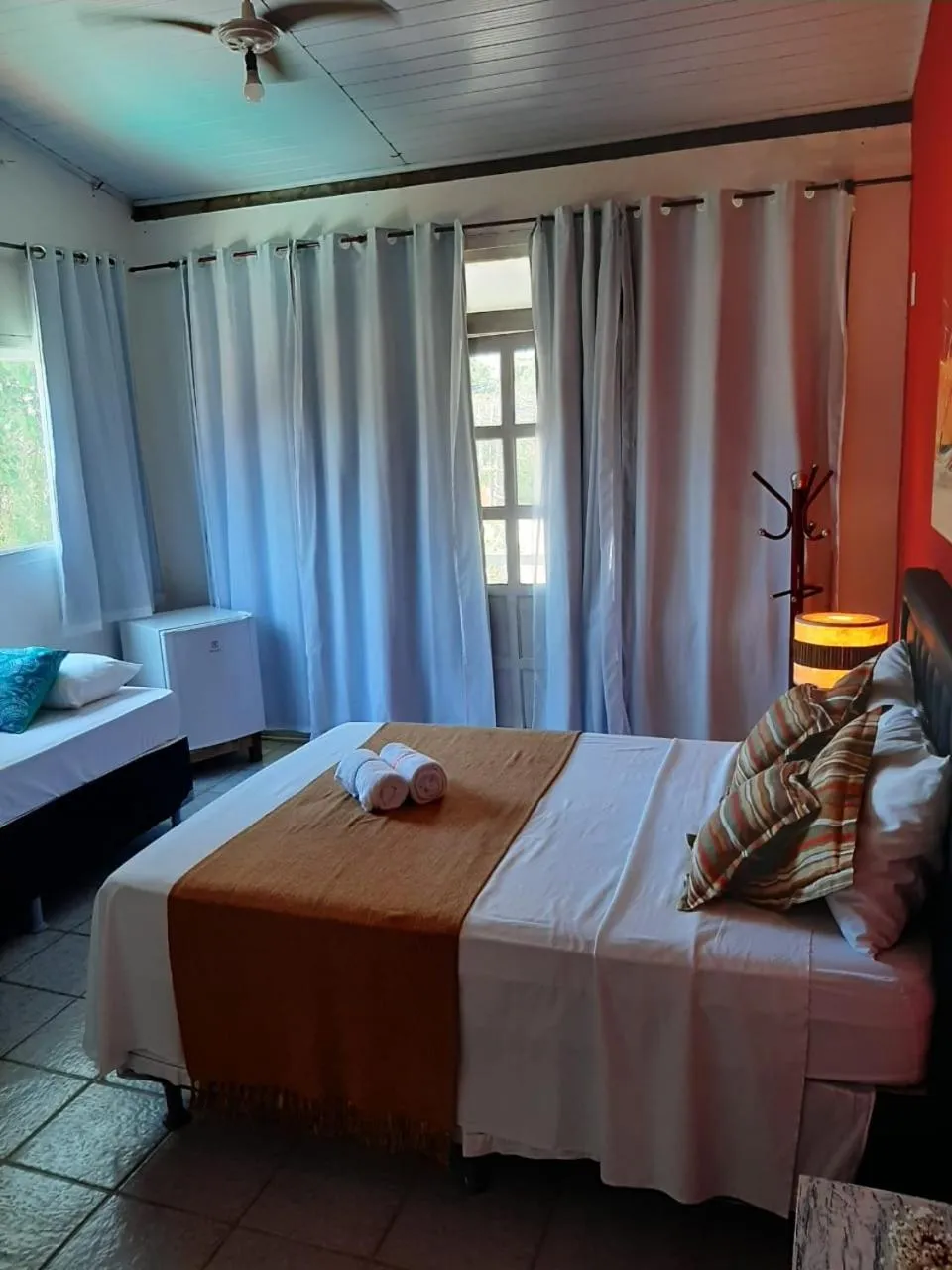 Bed in Pousada Rota Tropicana