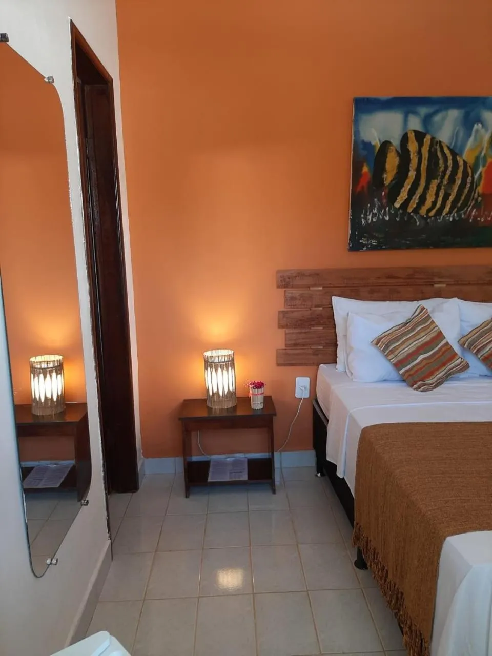 Bed in Pousada Rota Tropicana