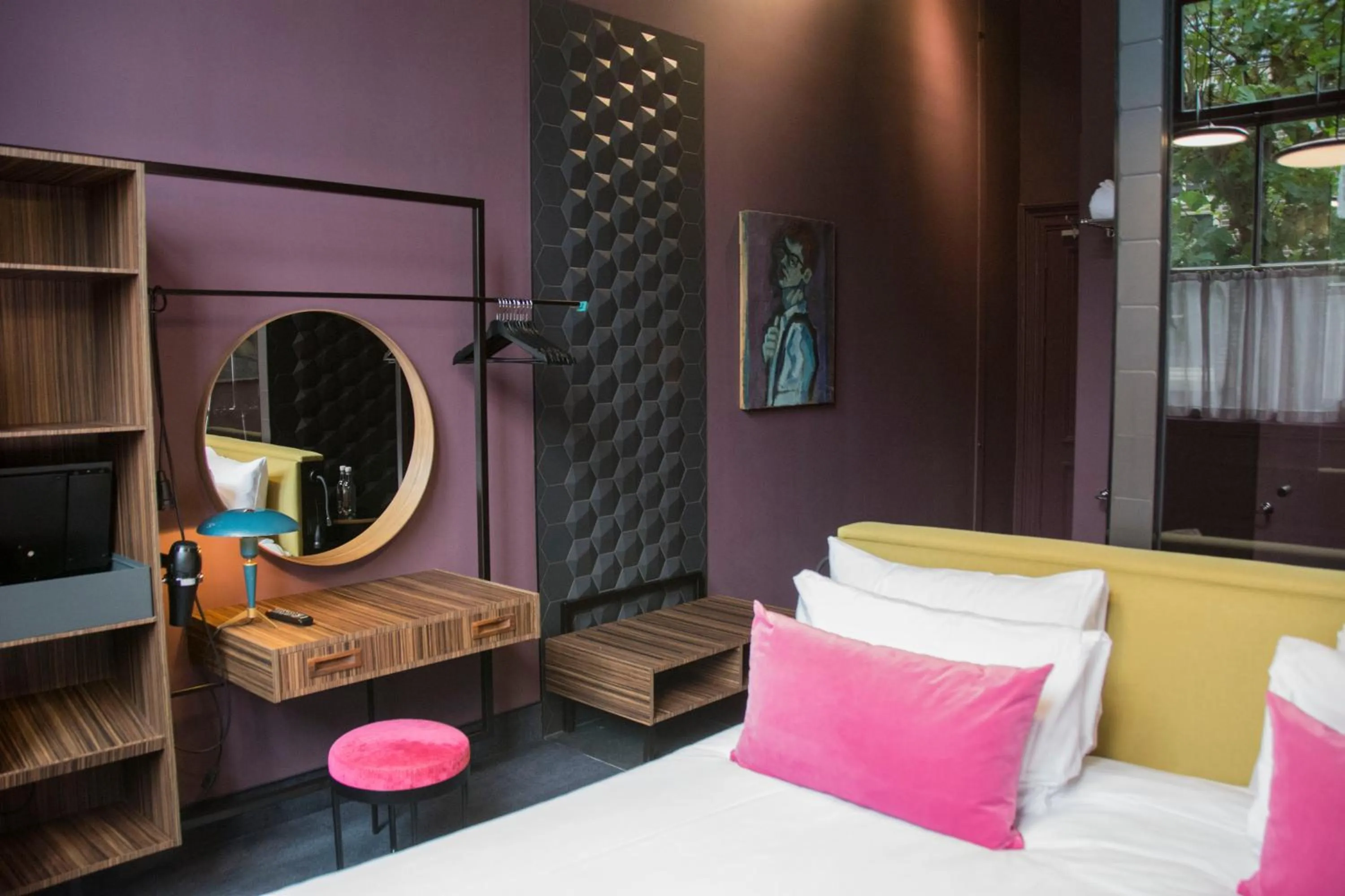 Bed in Boutiquehotel Staats