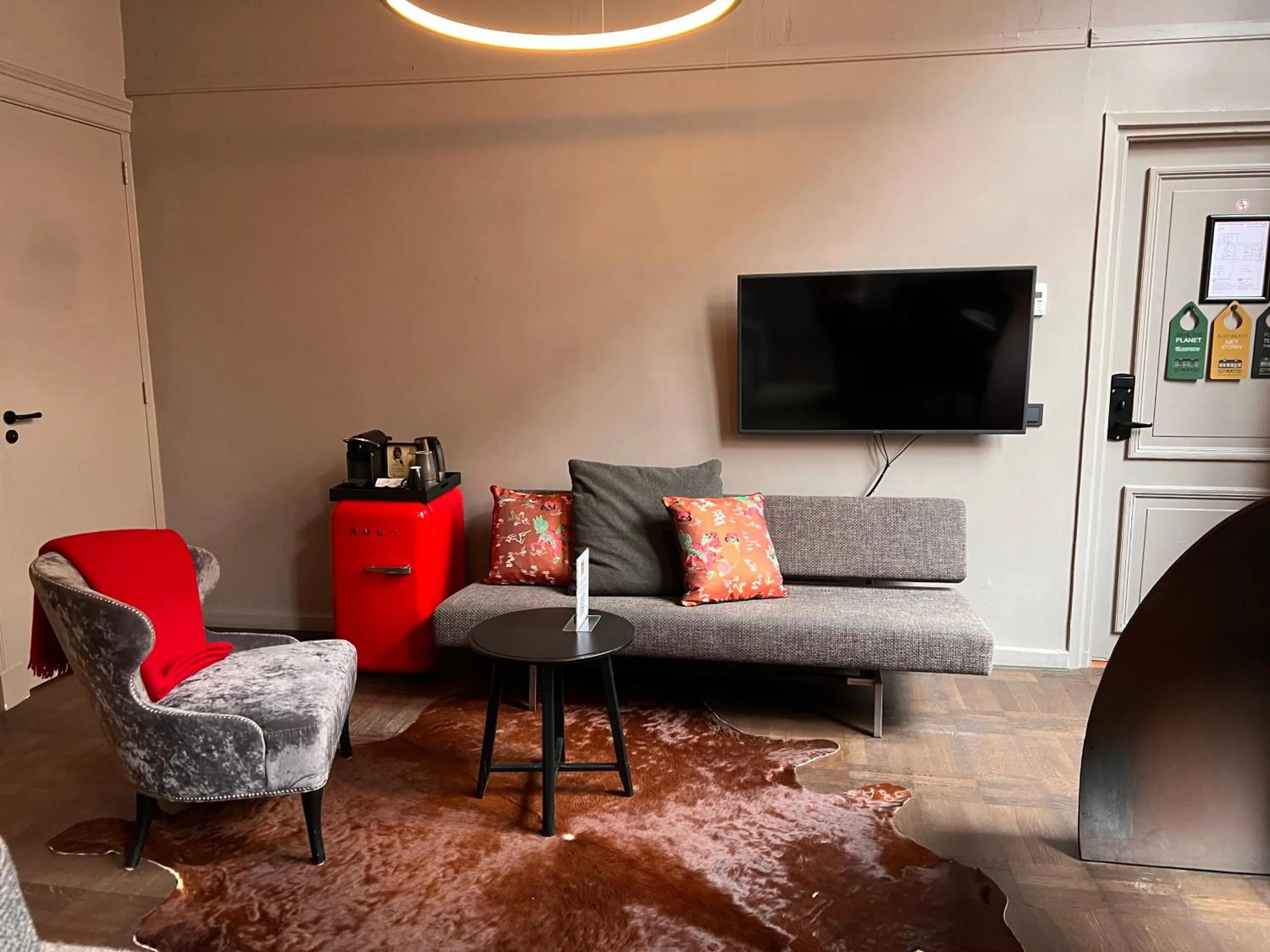 Living room in Boutiquehotel Staats