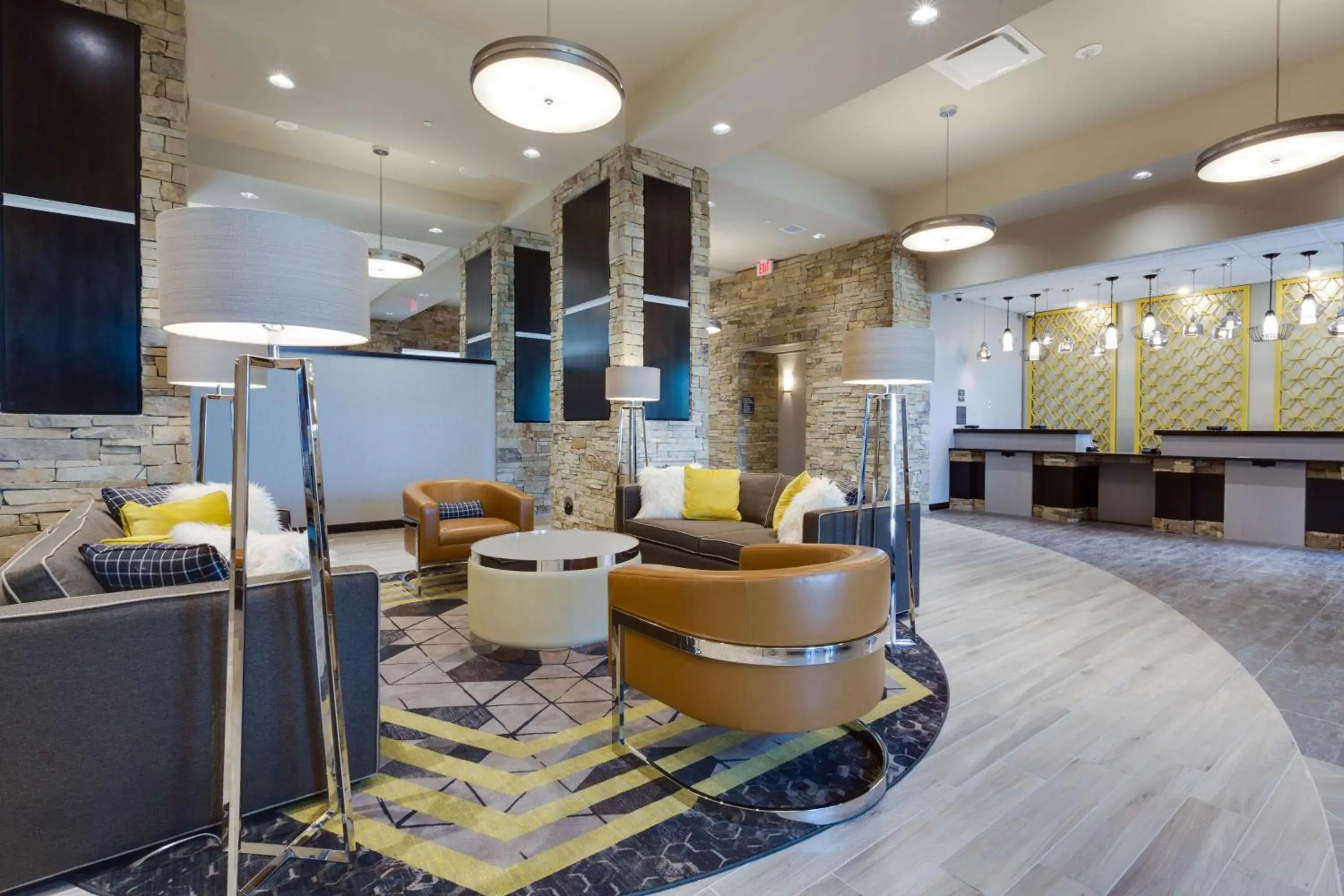 Lobby or reception in Drury Plaza Hotel Cape Girardeau Conference Center Lobby or reception in Drury Plaza Hotel Cape Girardeau Conference Center