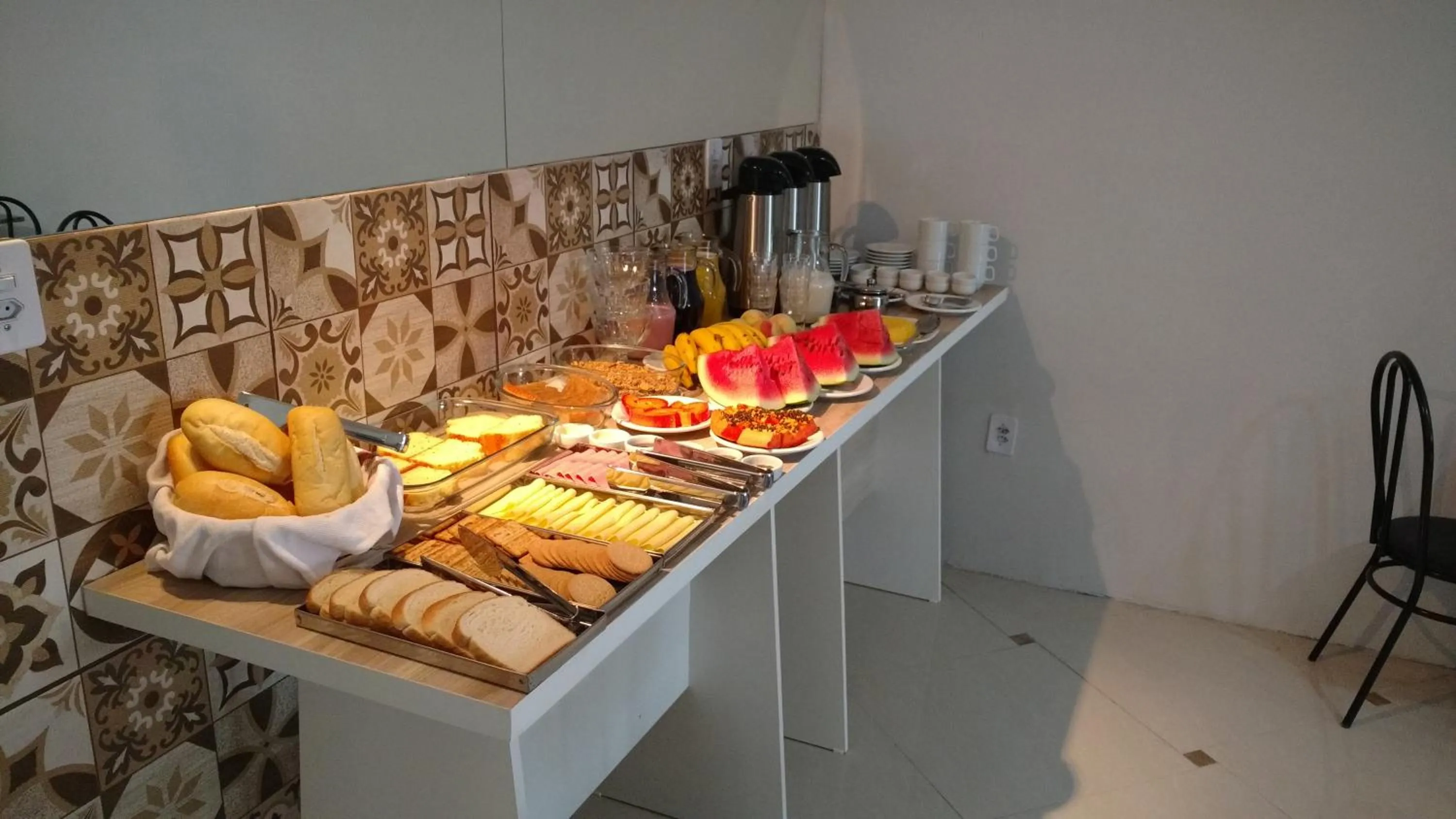 Buffet breakfast in Lotus Hotel & Hostel