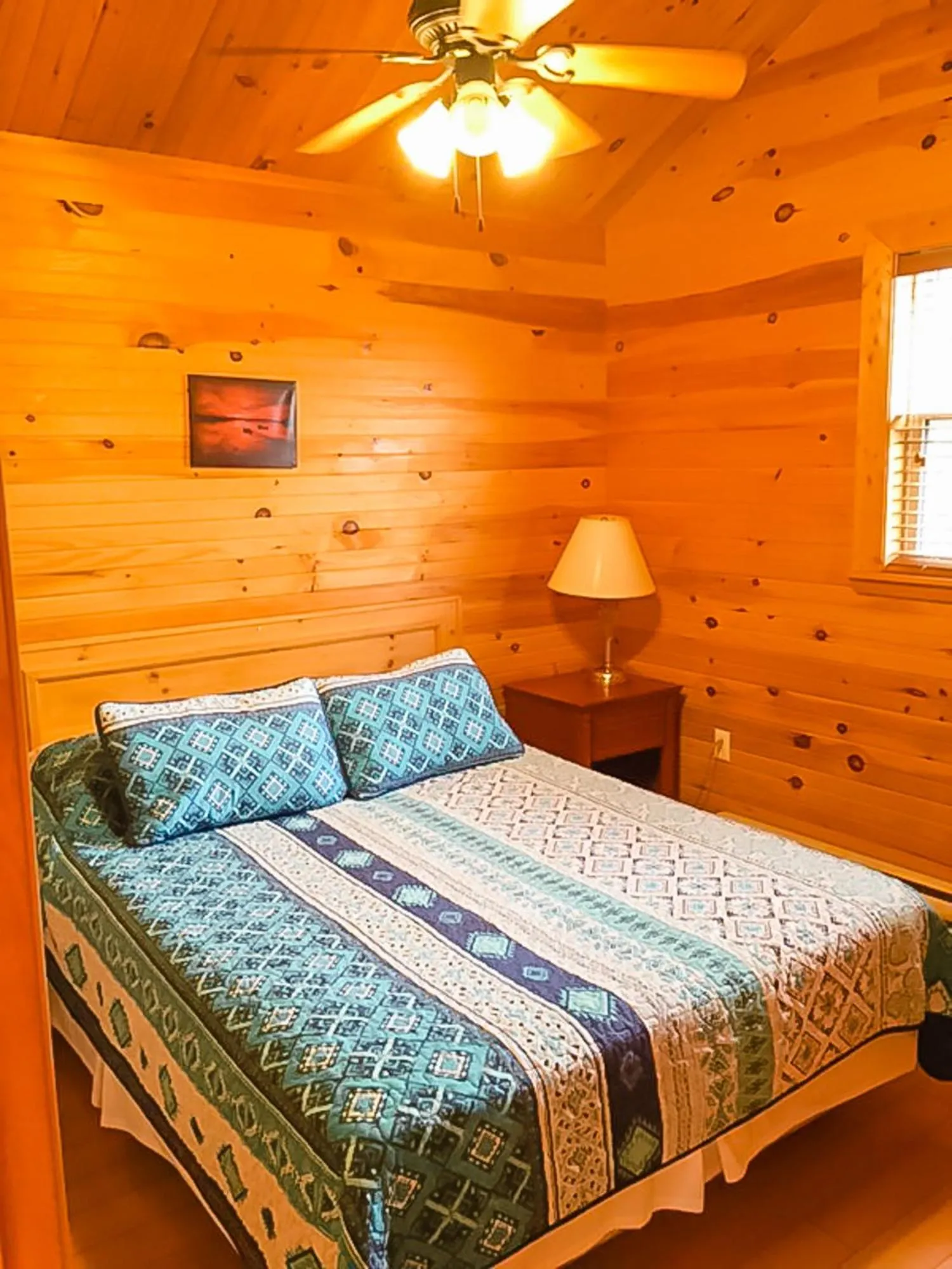 Bed in Hillside Cottages