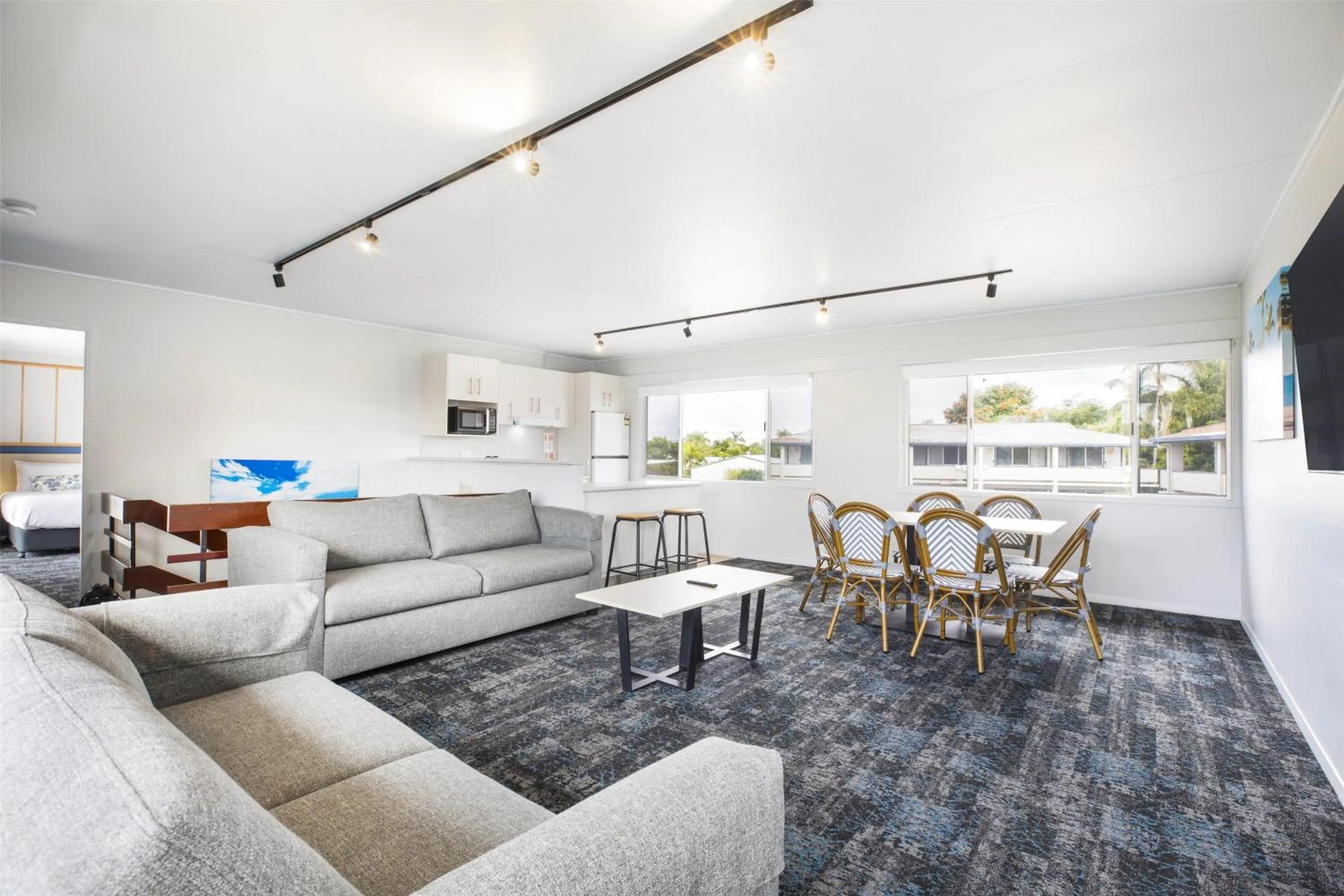 Seating area in Nightcap at Queens Beach Hotel