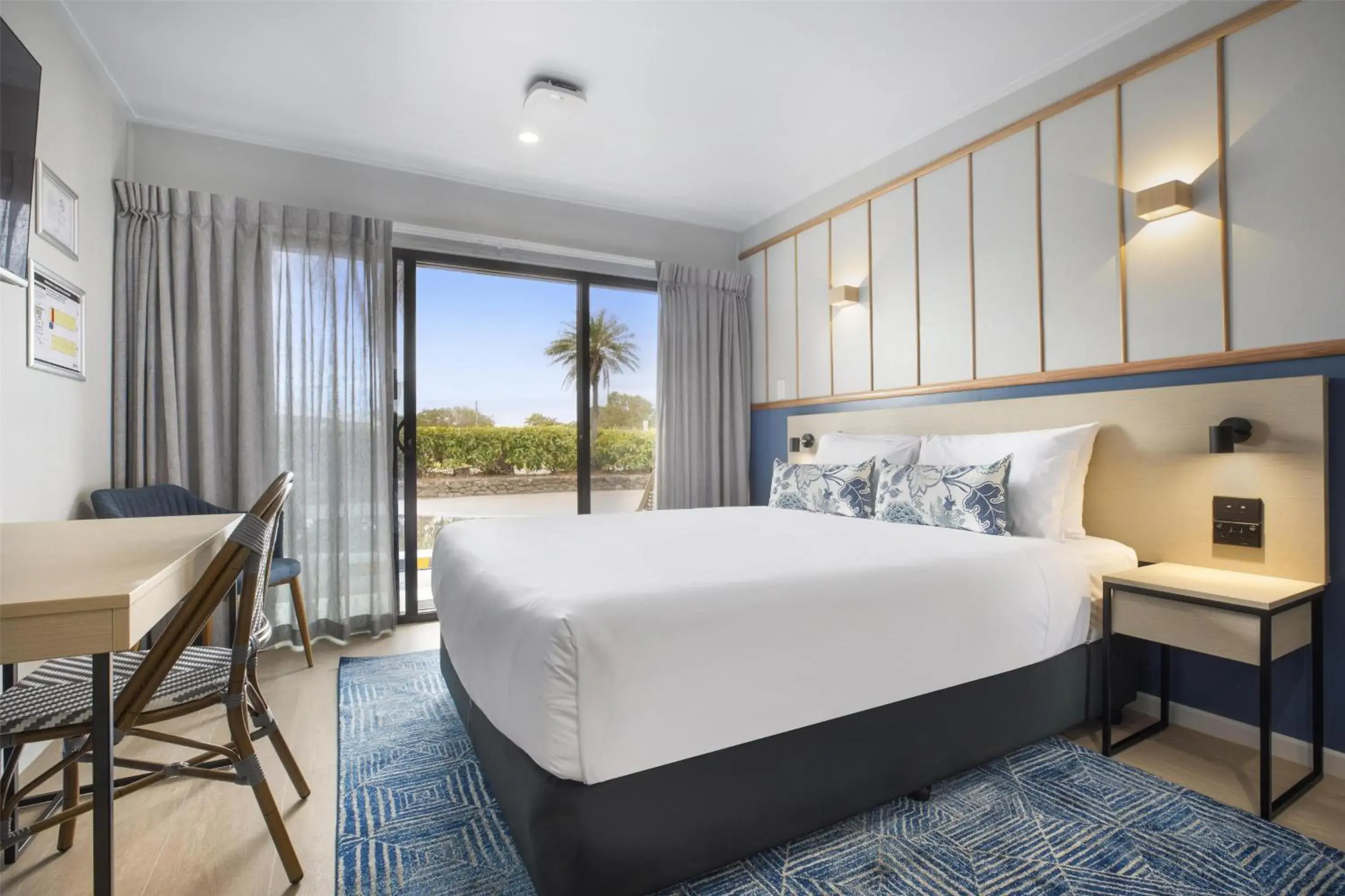 Bedroom, Bed in Nightcap at Queens Beach Hotel Bedroom, Bed in Nightcap at Queens Beach Hotel