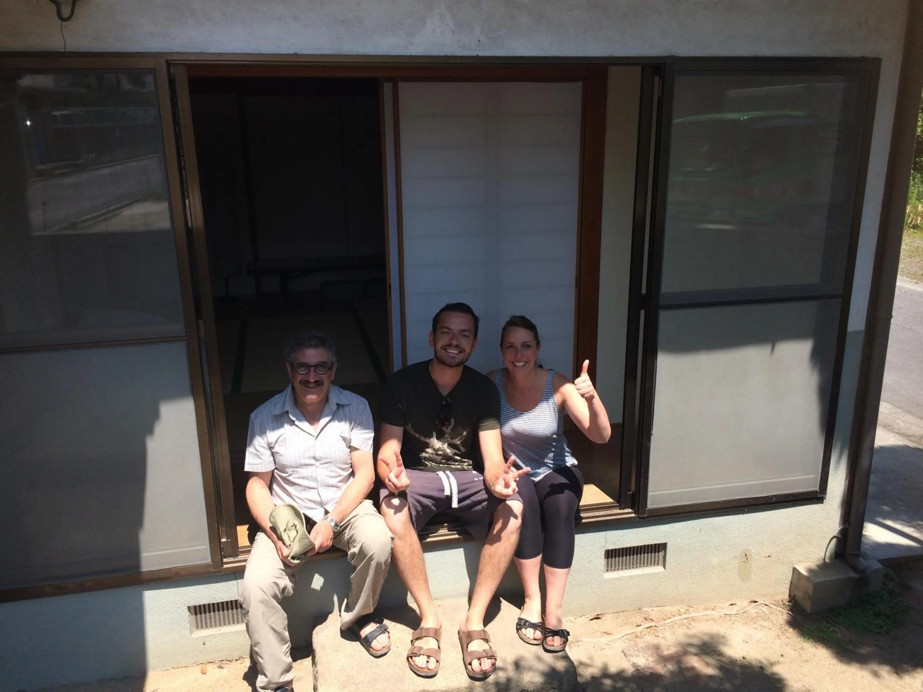 group of guests in Wholeearth Ryokan Hiroshima