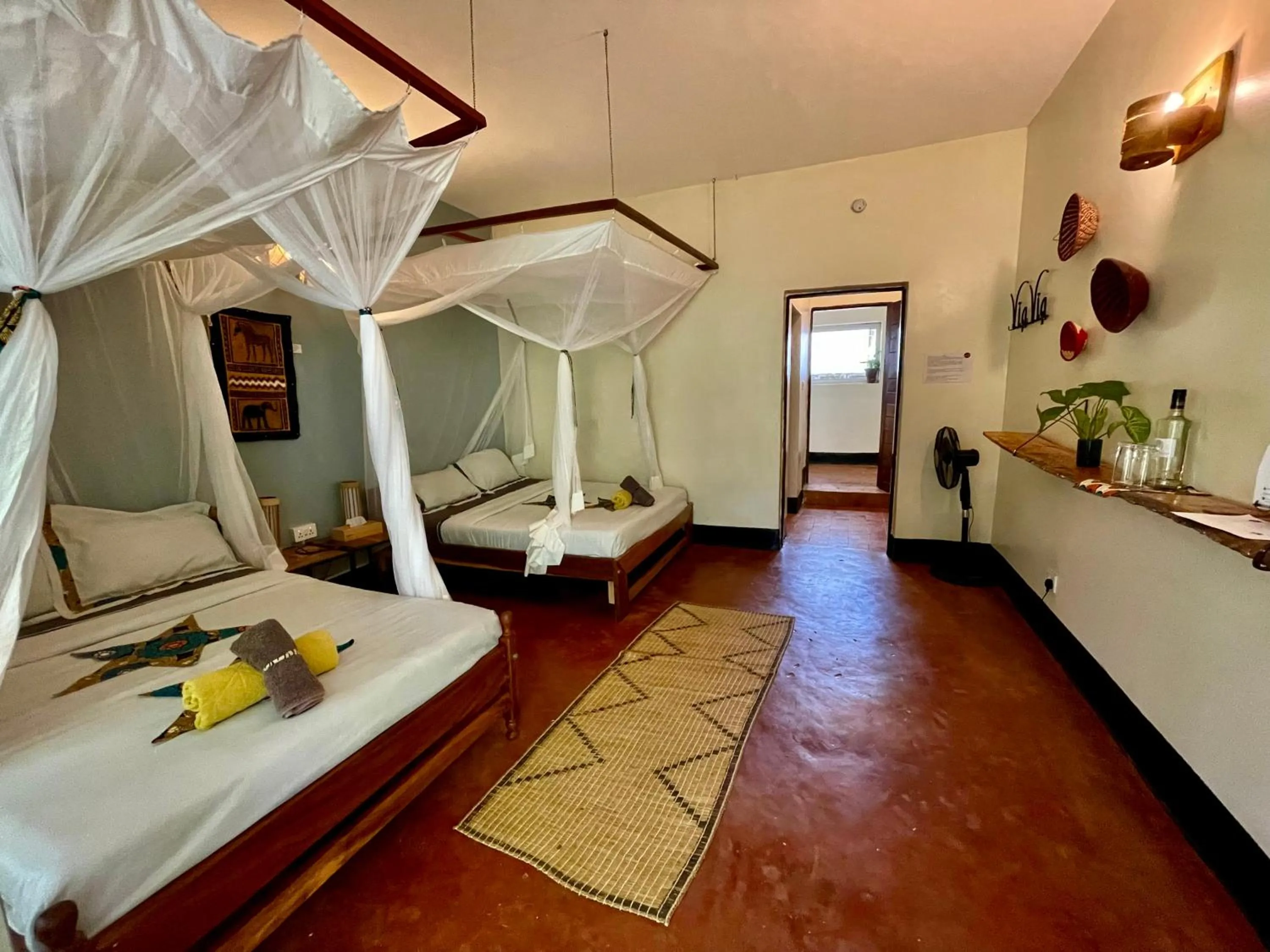 Bedroom, Bed in ViaVia Entebbe
