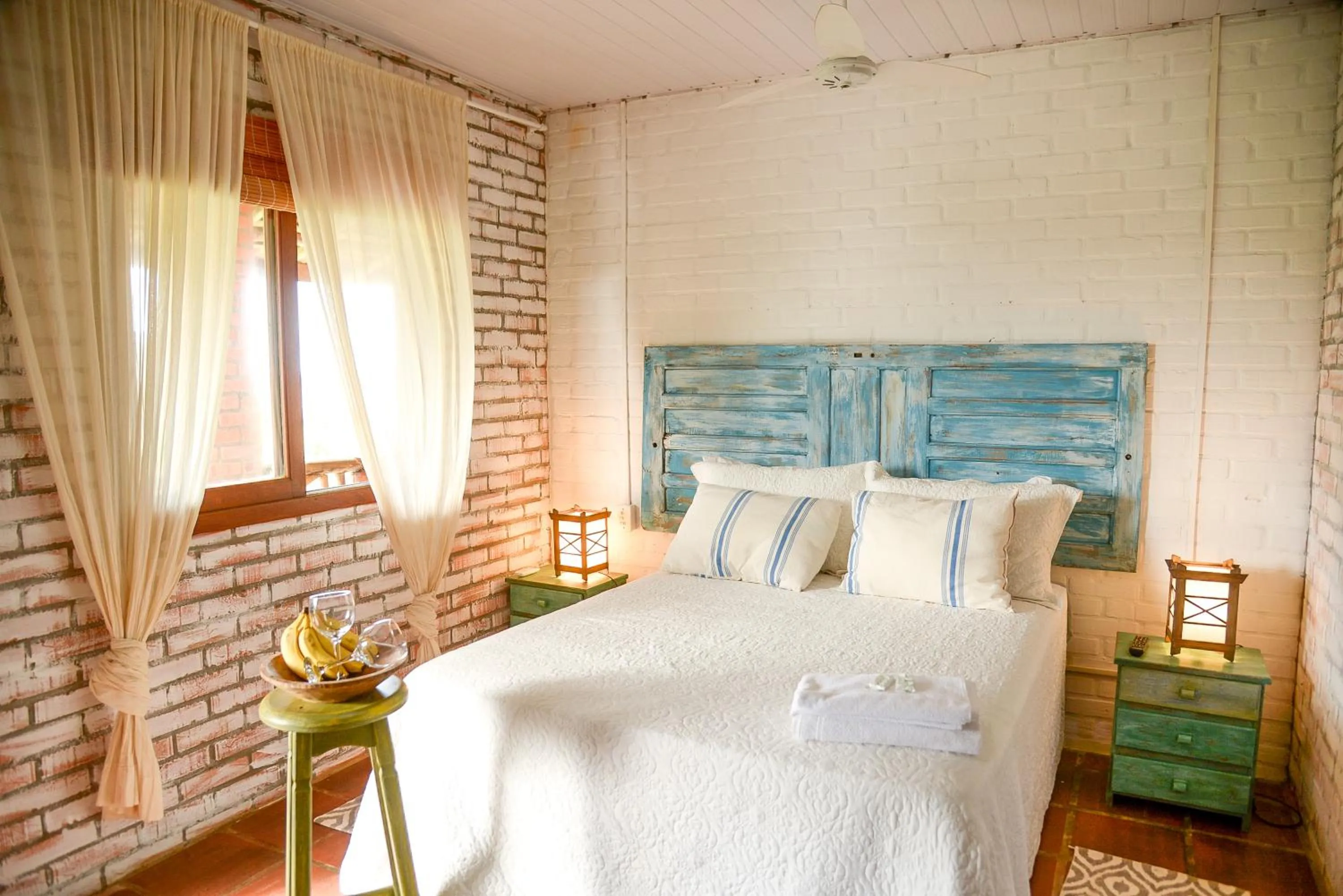 Bed in Pousada La Creación