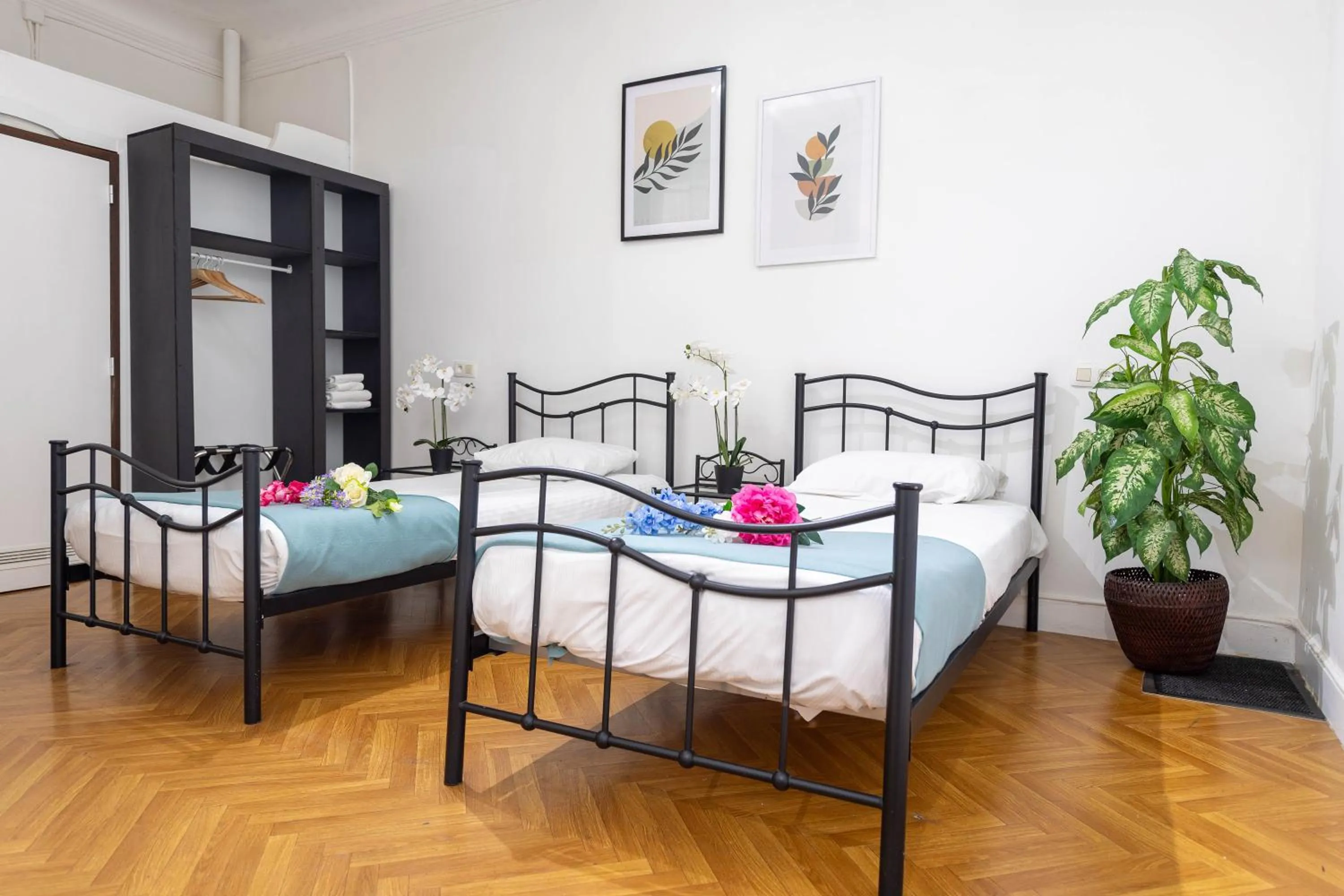 Bed in Hotel Le Grand Colombier