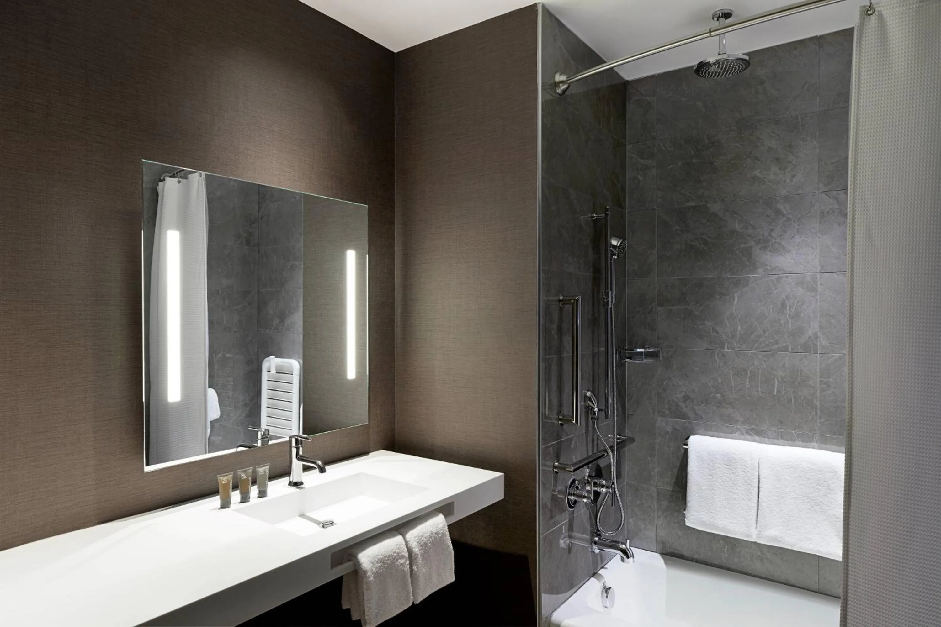 Bathroom in AC Hotel by Marriott Raleigh North Hills