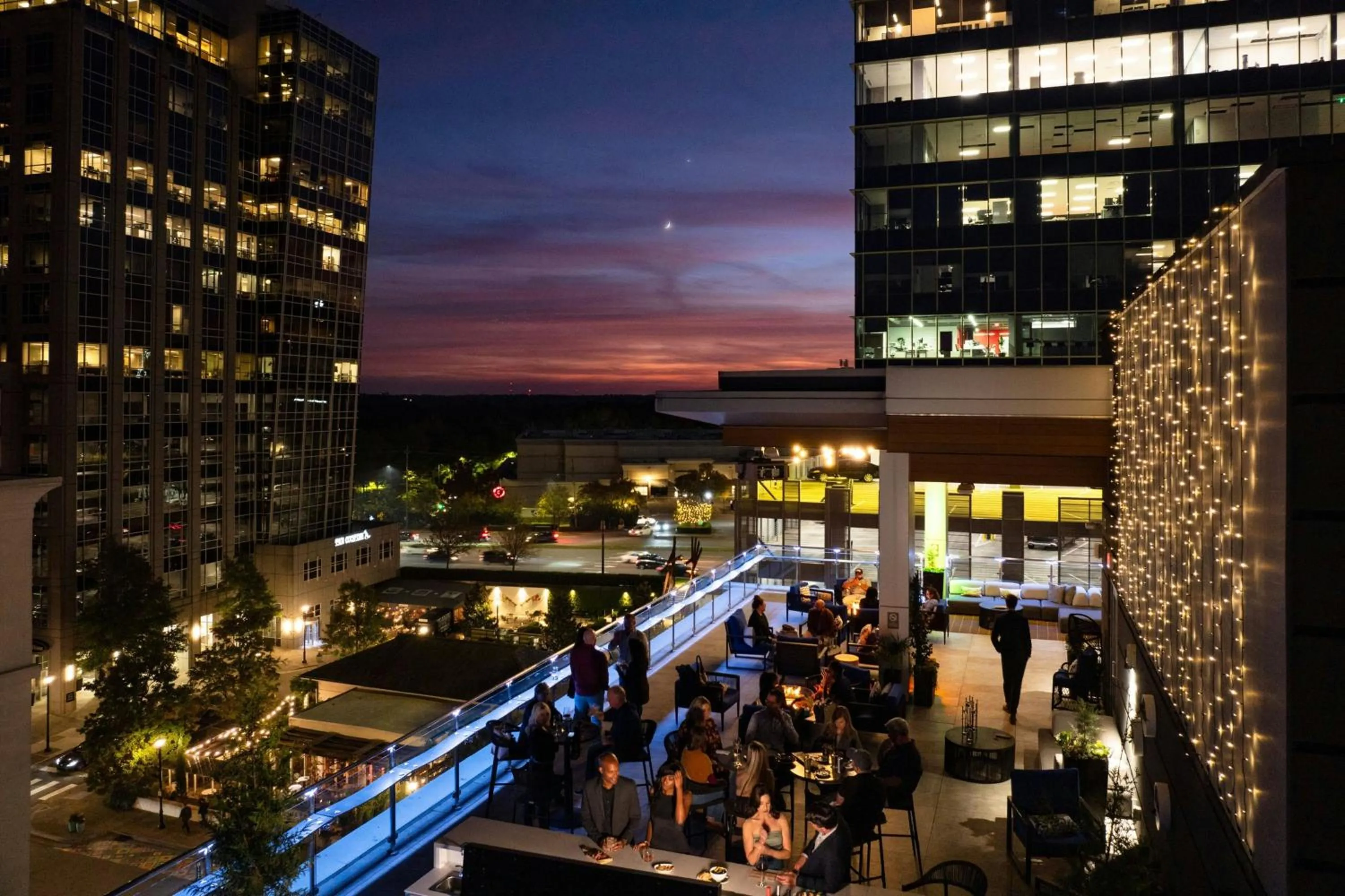 Lounge or bar in AC Hotel by Marriott Raleigh North Hills