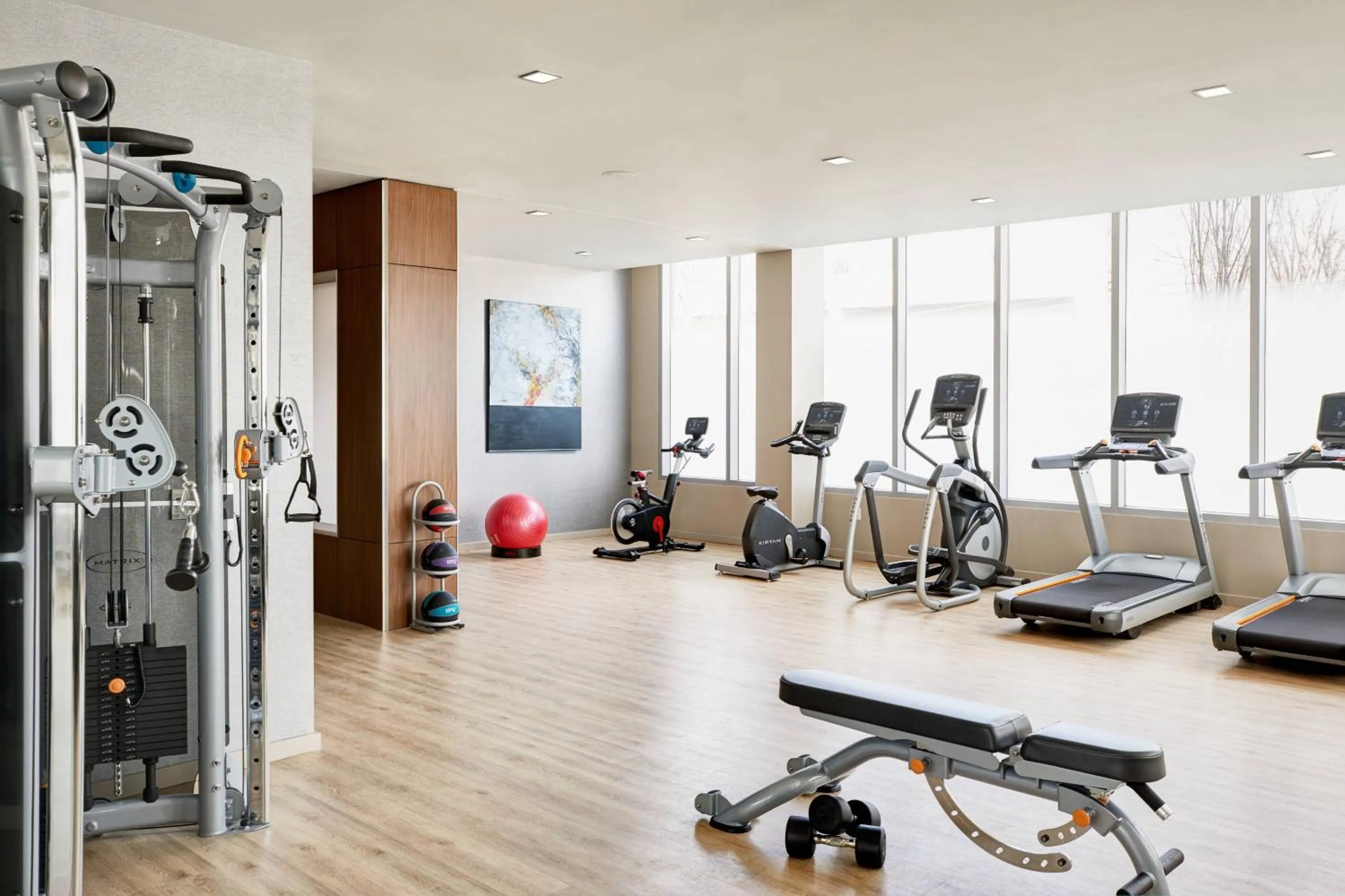 Fitness centre/facilities in AC Hotel by Marriott Raleigh North Hills