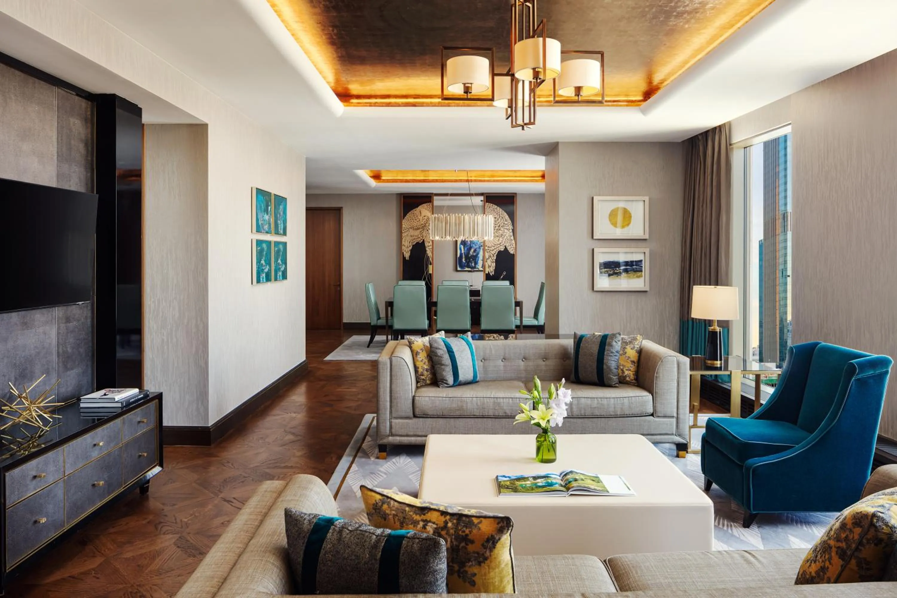 Living room in The Ritz-Carlton, Astana