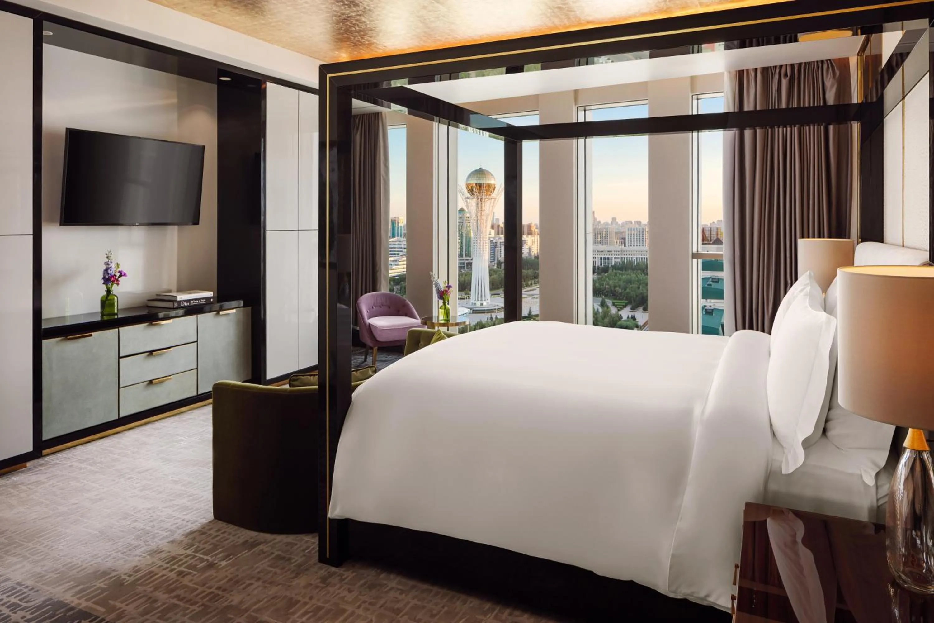 Bed in The Ritz-Carlton, Astana