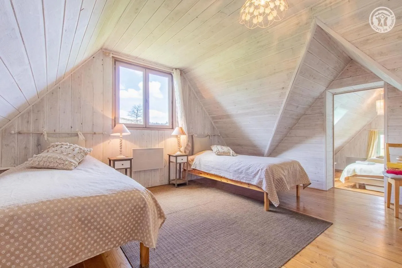 Bedroom, Bed in Gîte de la Colombière