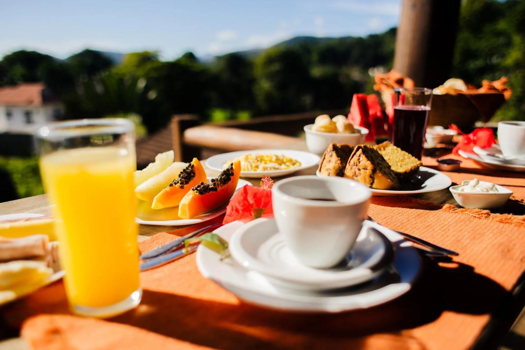 Breakfast in Pousada Parque da Mata