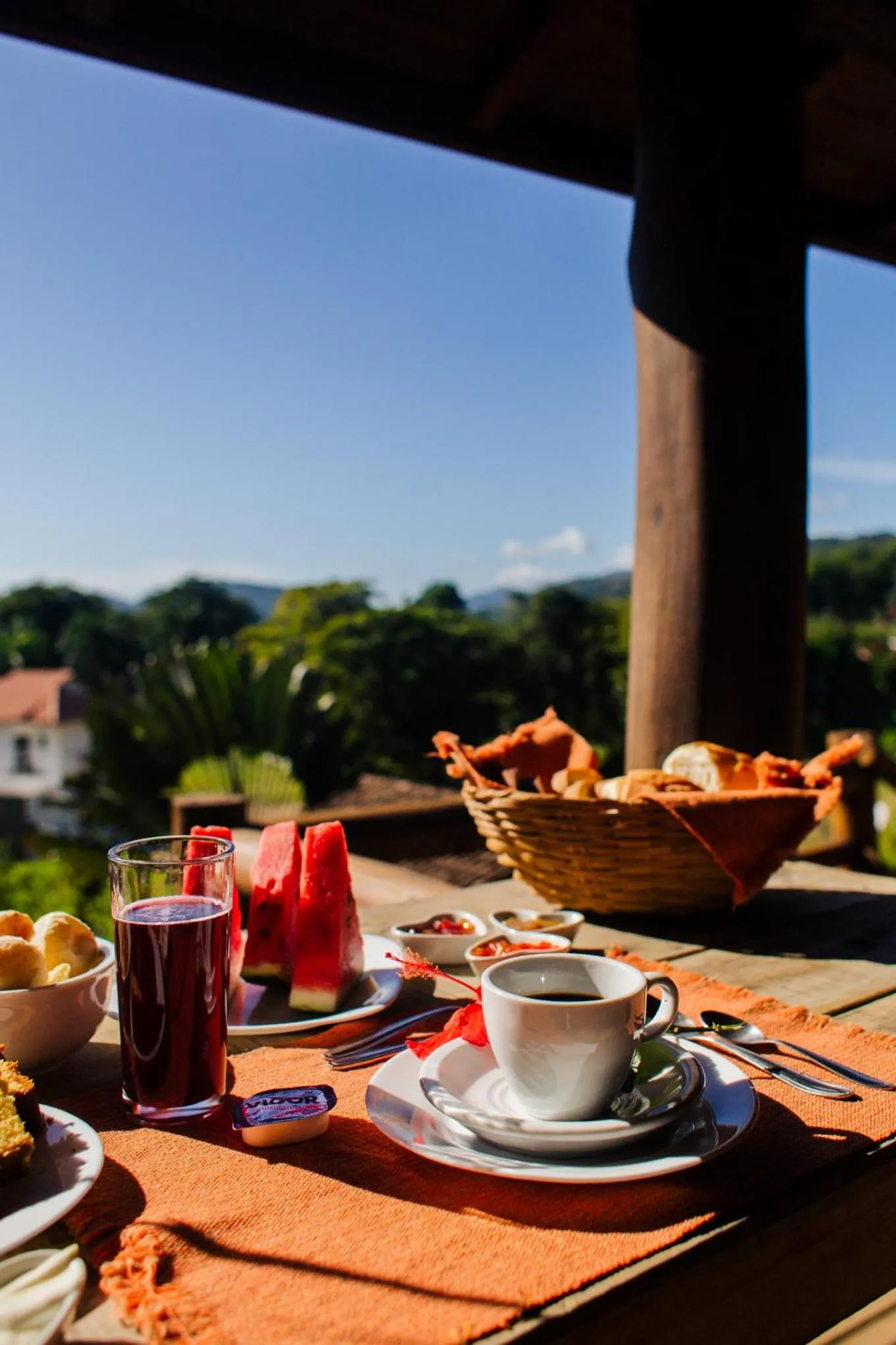 Breakfast in Pousada Parque da Mata