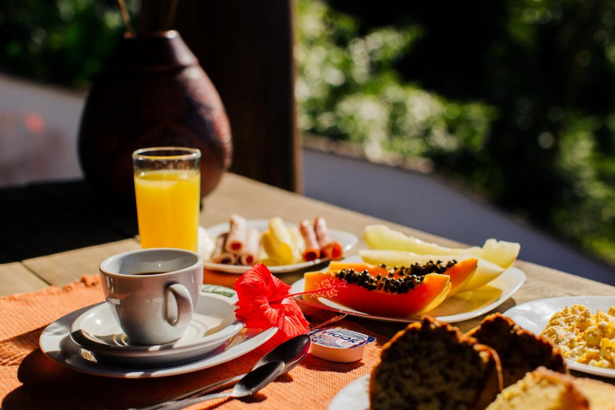 Breakfast in Pousada Parque da Mata