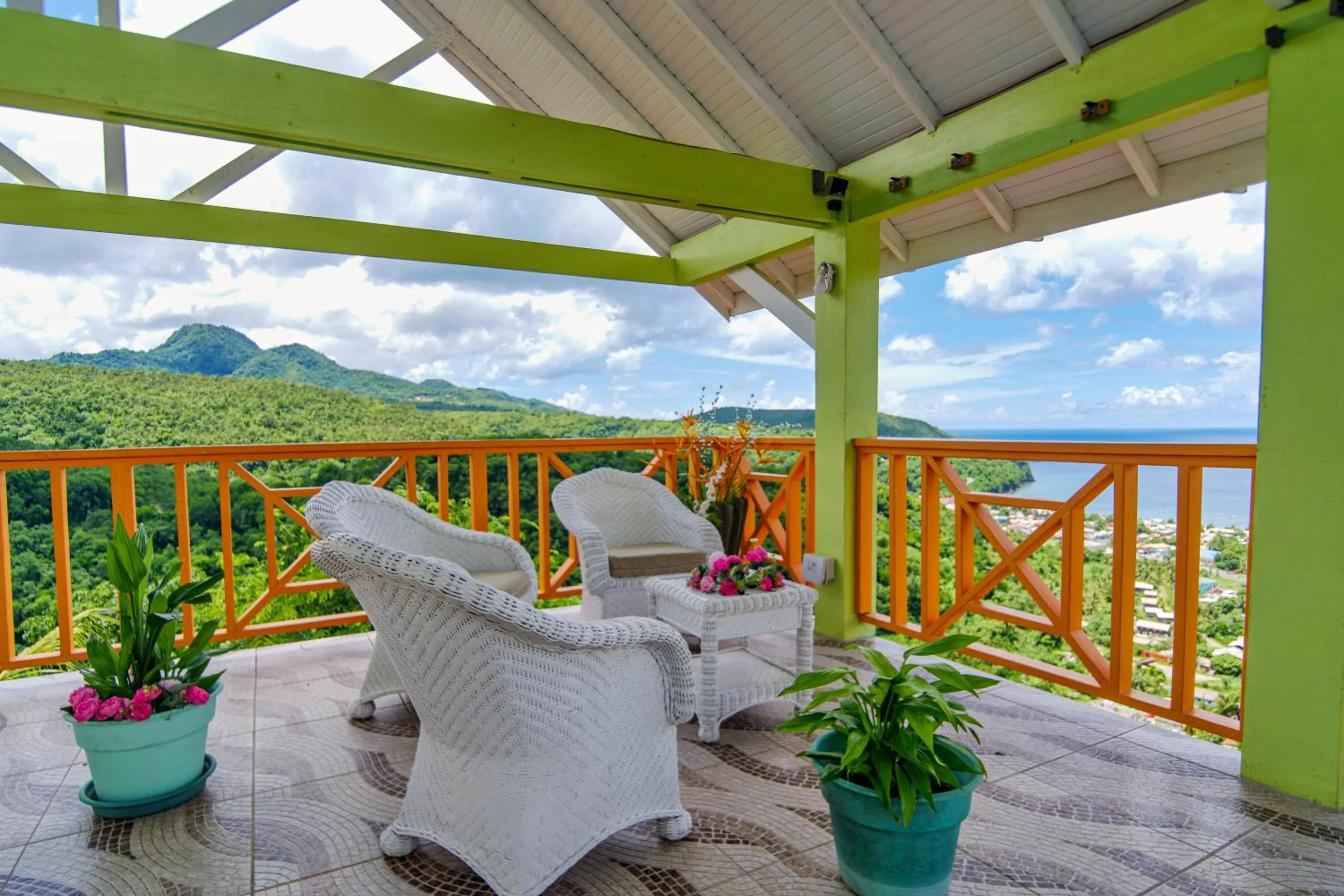 Patio in Tropical Paradise View