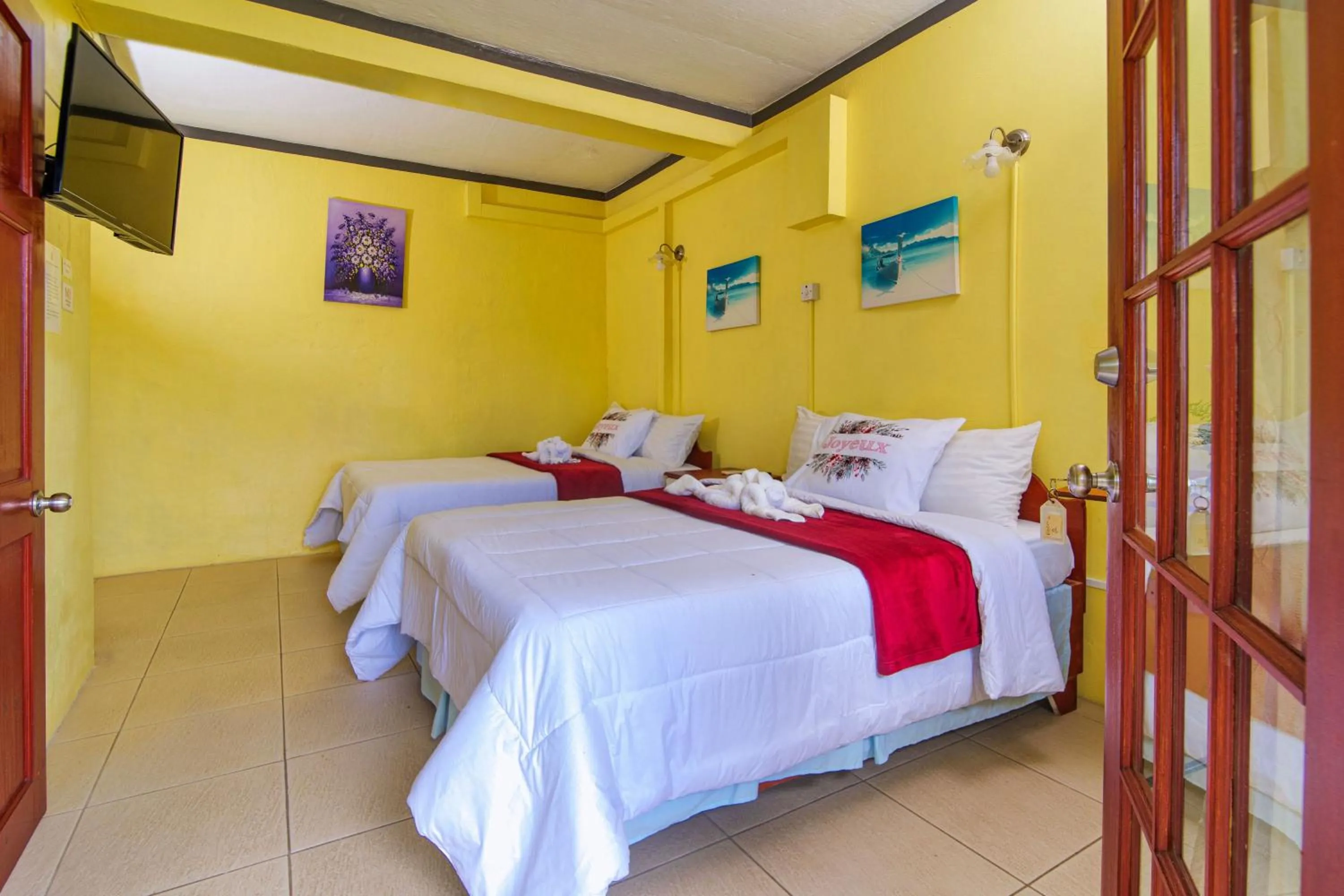 Bed in Tropical Paradise View