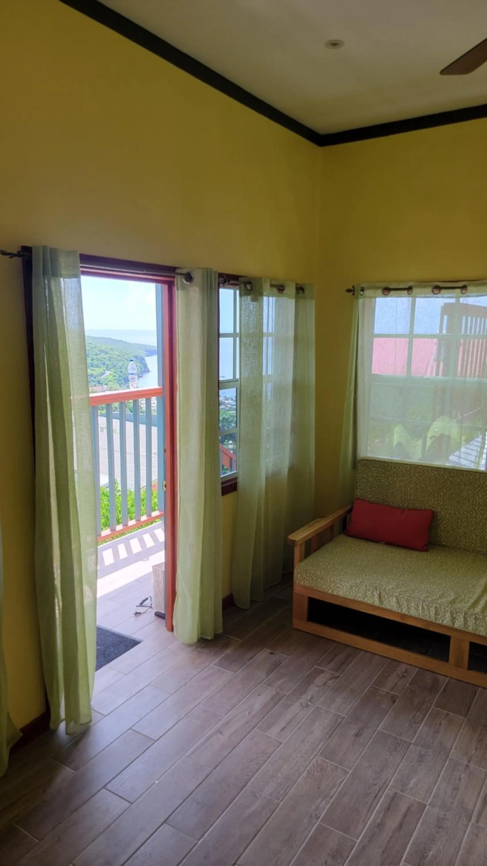 Bed in Tropical Paradise View