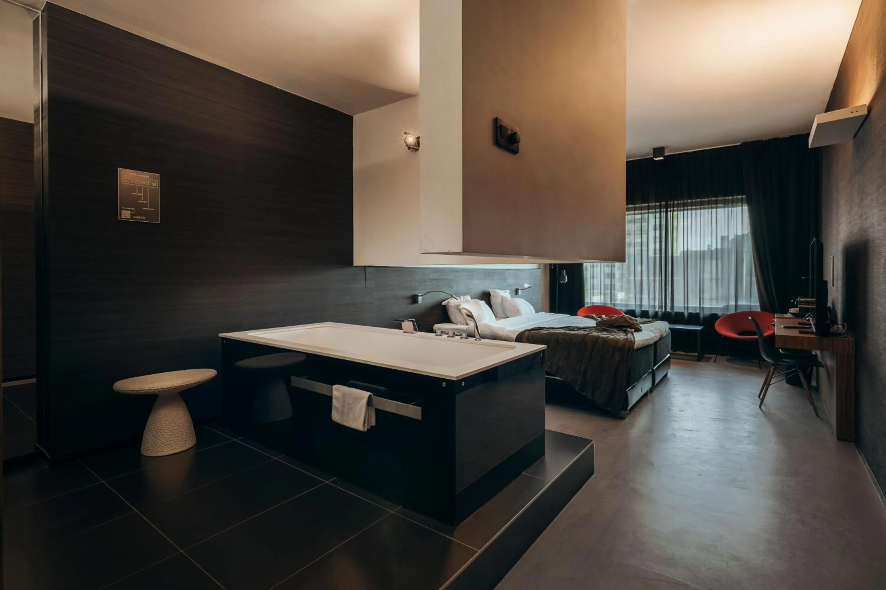 Bed in Carbon Hotel