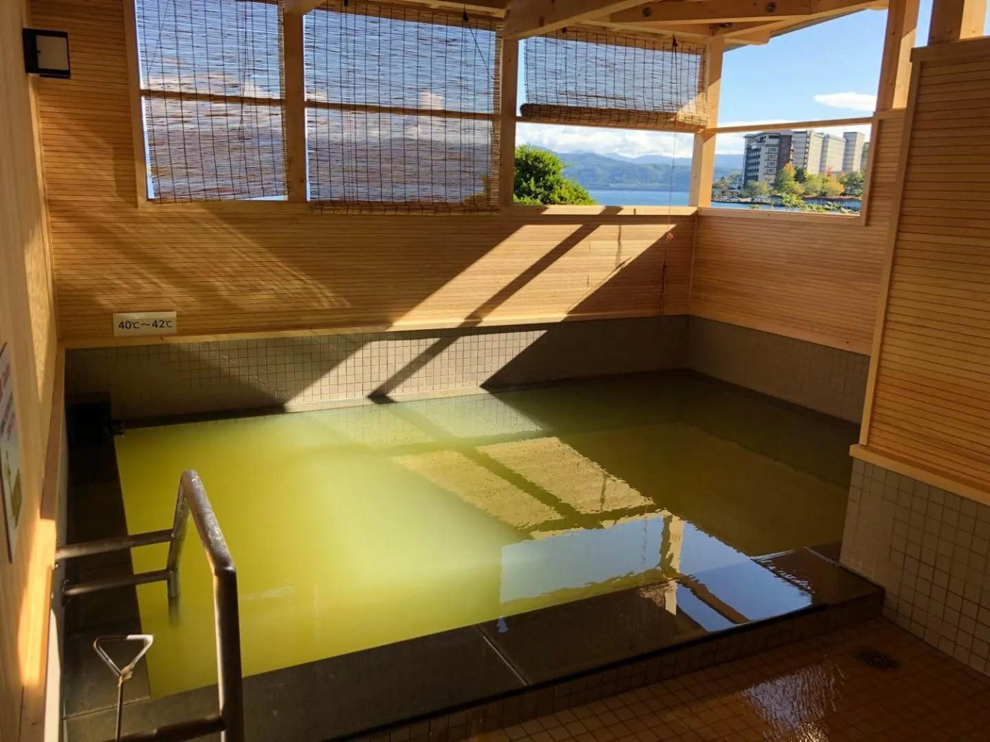 Open Air Bath in Toya-onsen Hotel Hanabi
