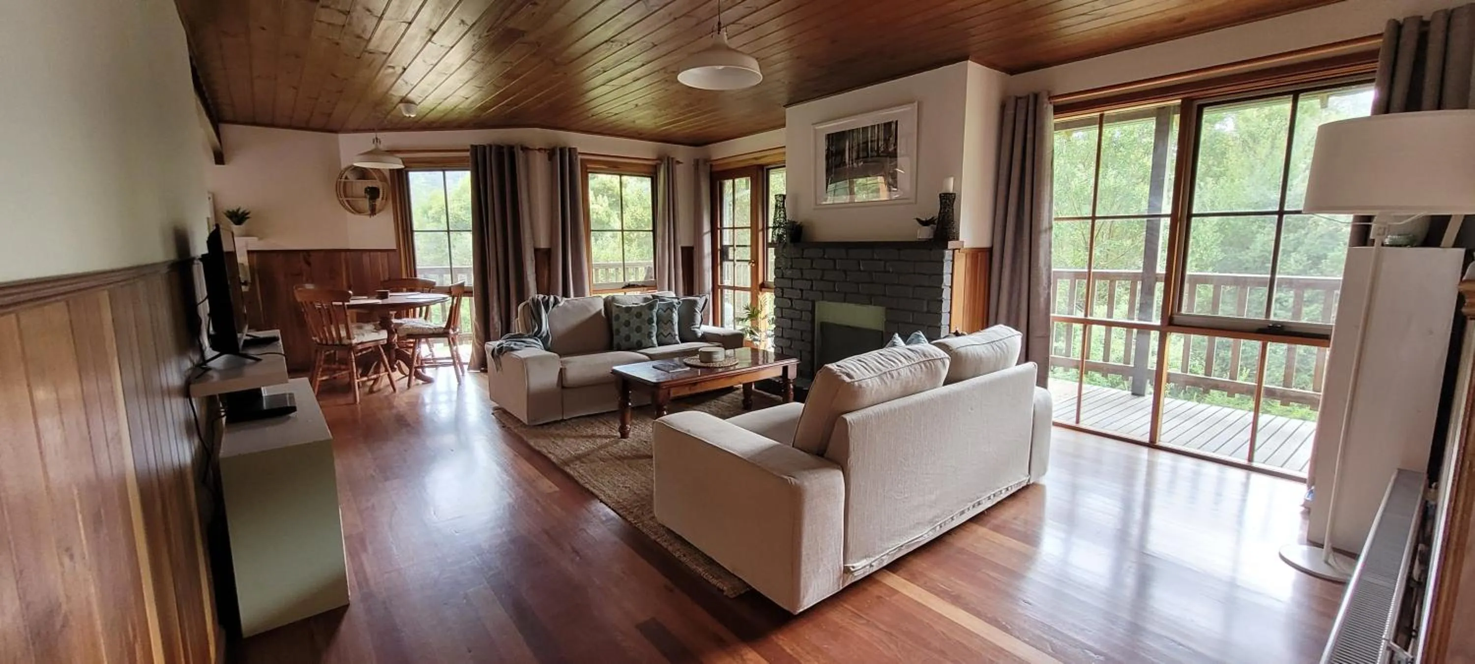 Living room in Tall Trees Eco Retreat - Blackwood Cottage