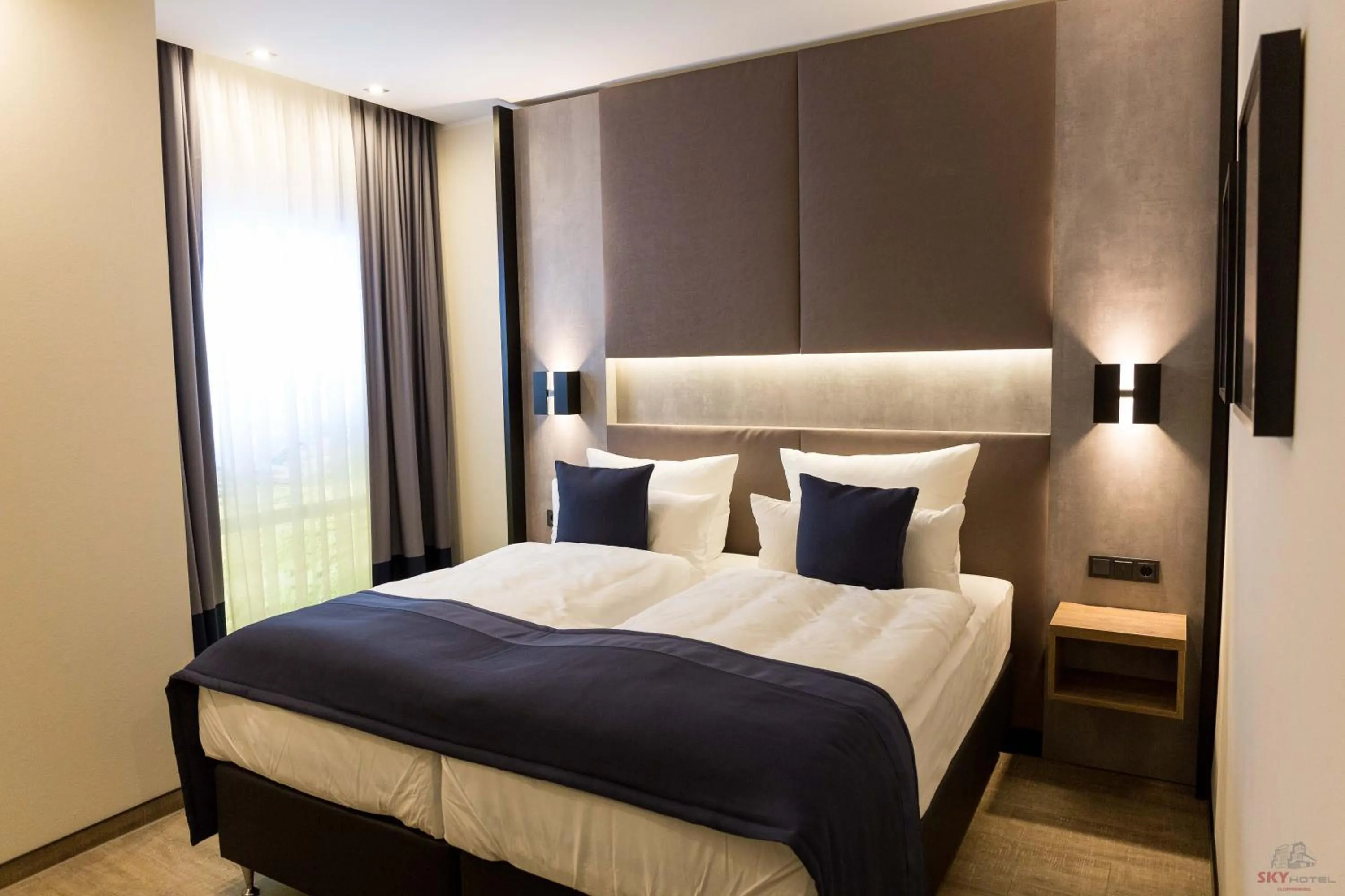 Bed in SKY Hotel Cloppenburg