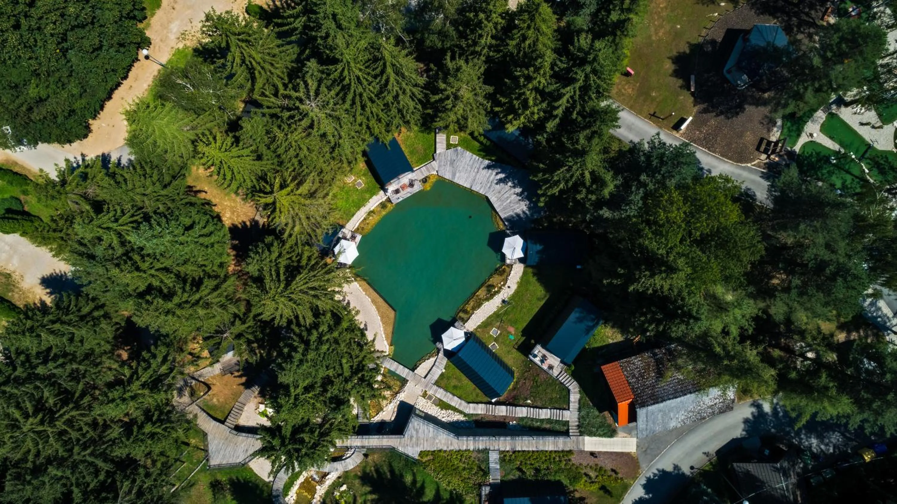 Bird's eye view in Plitvice Holiday Resort