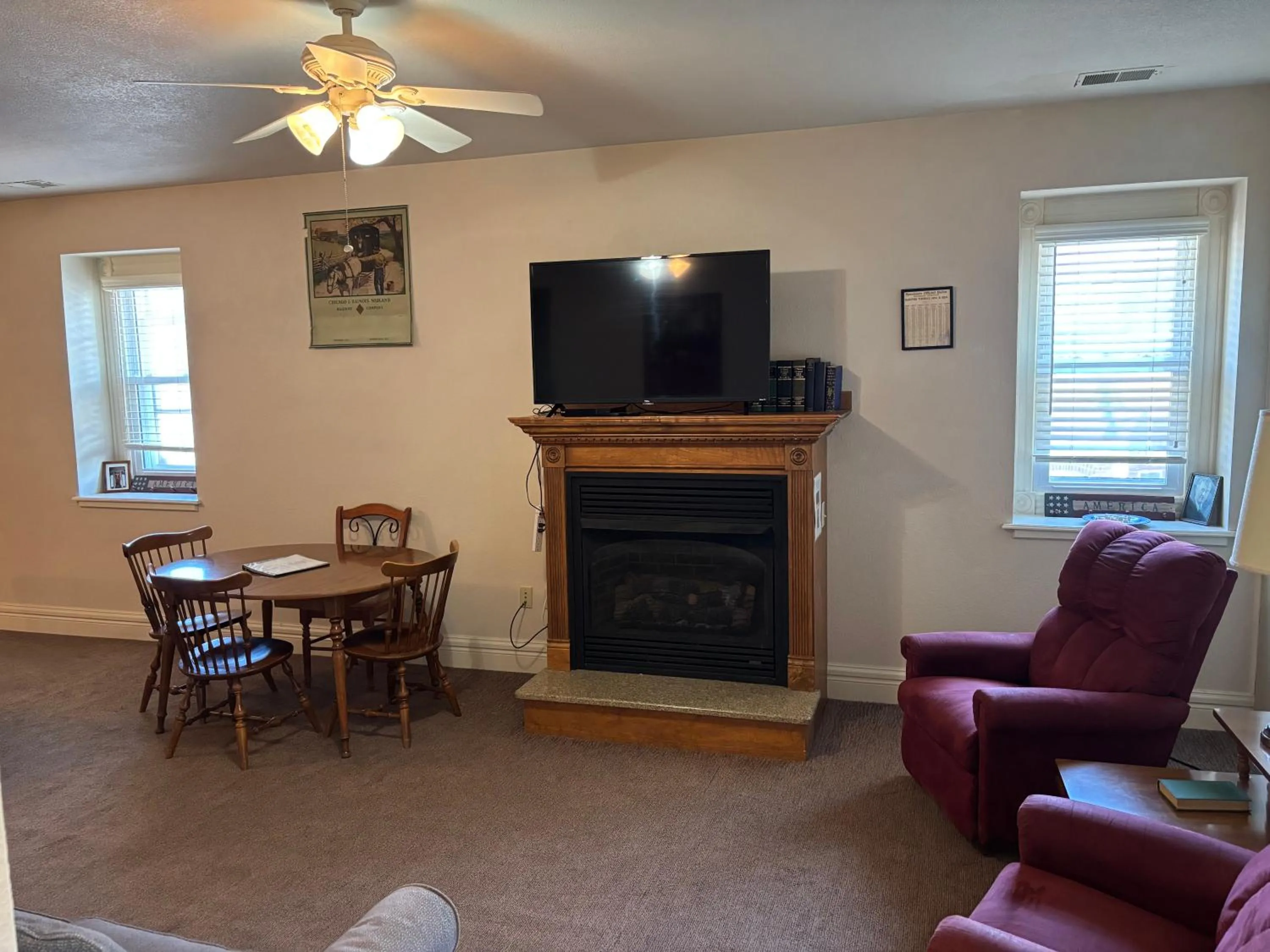 Living room in Hermann Crown Suites