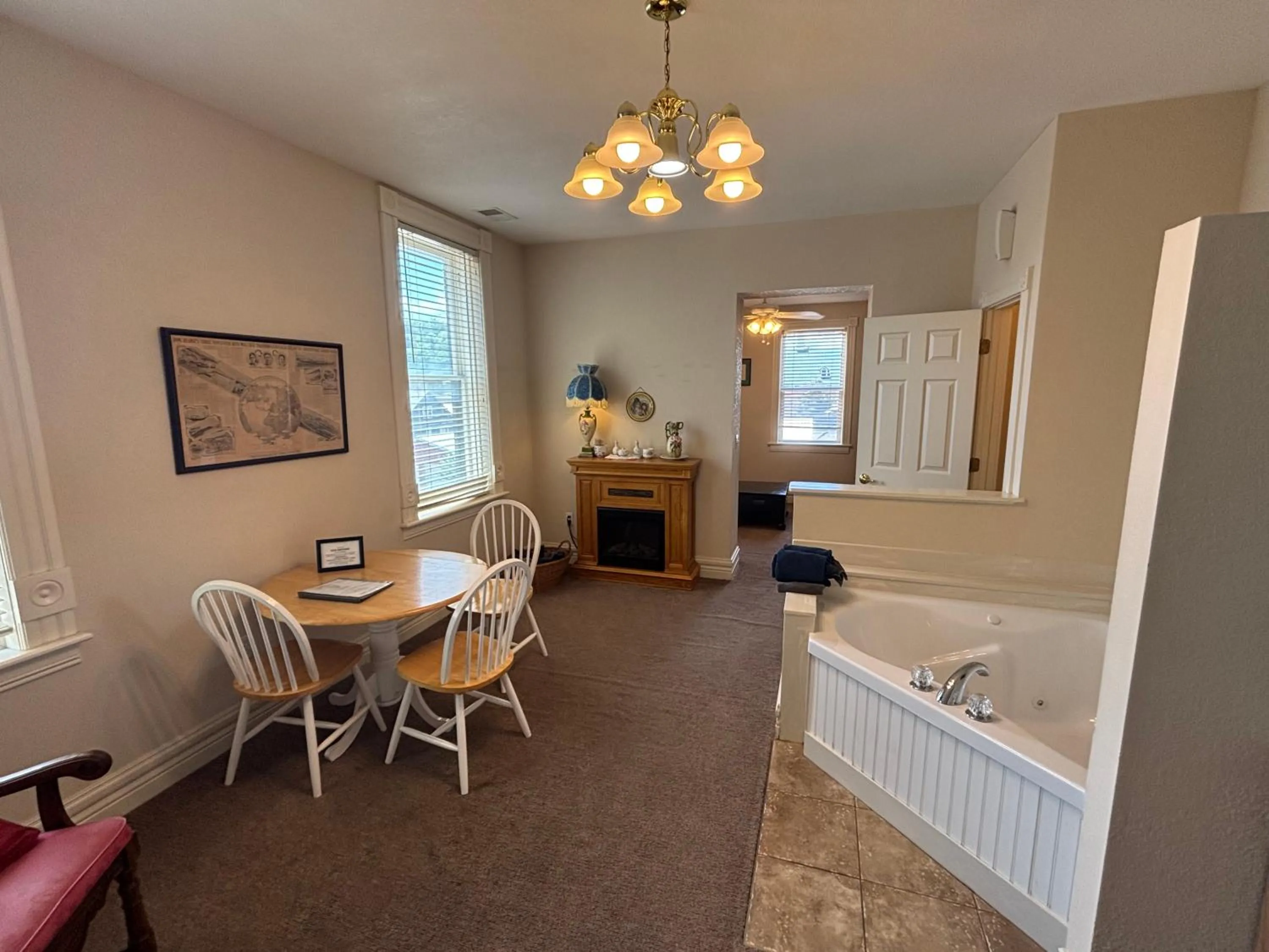 Living room in Hermann Crown Suites