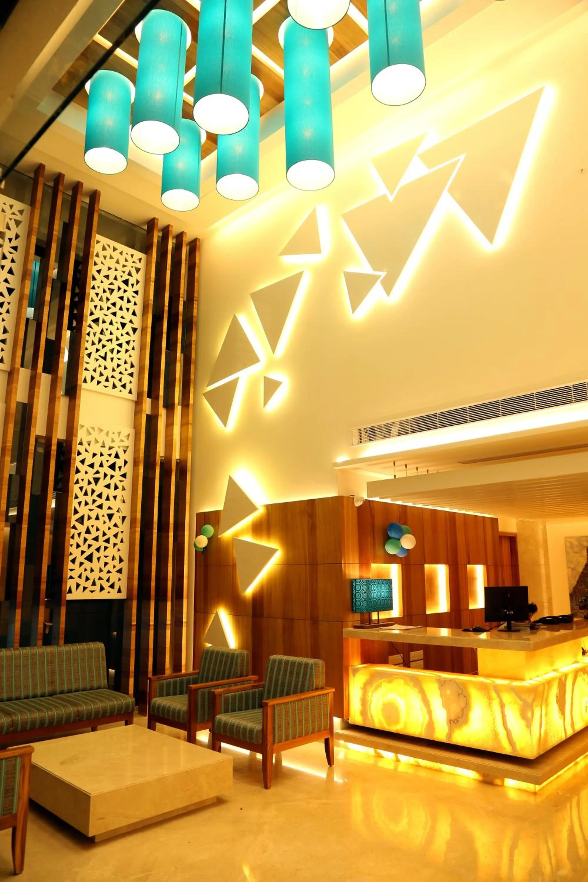 Lobby or reception in KVM Hotels Srirangam