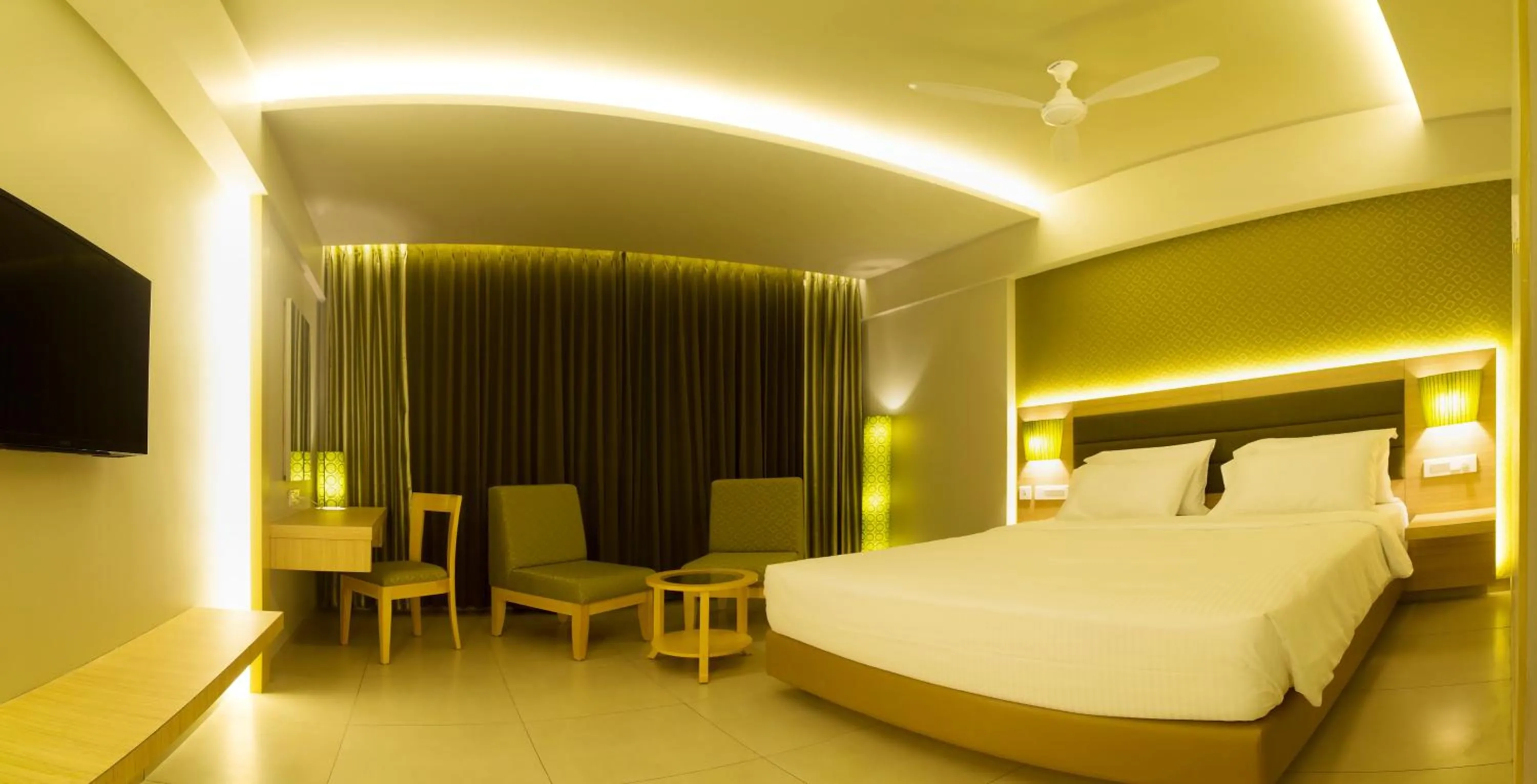 Bedroom, Bed in KVM Hotels Srirangam