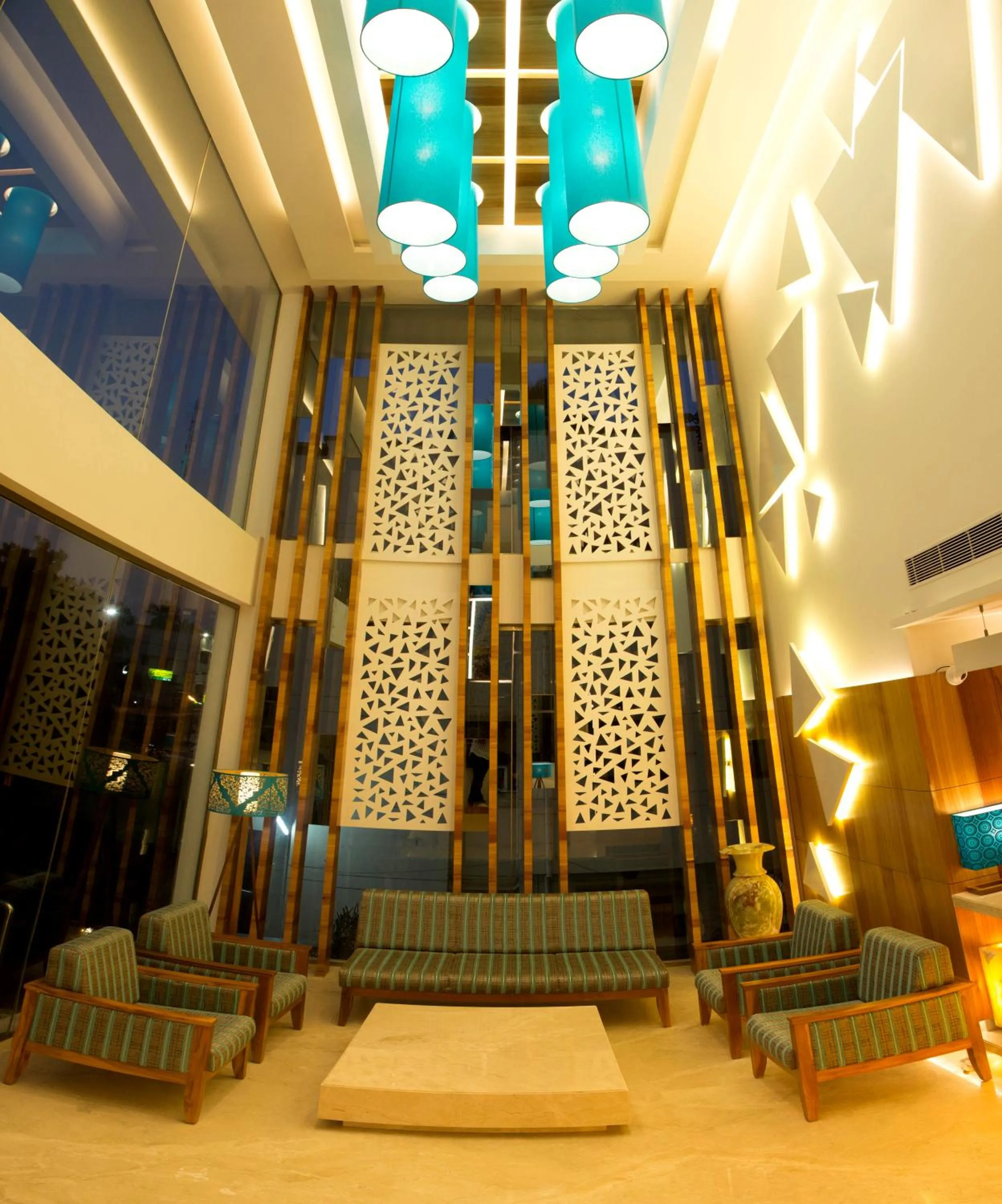 Lobby or reception in KVM Hotels Srirangam