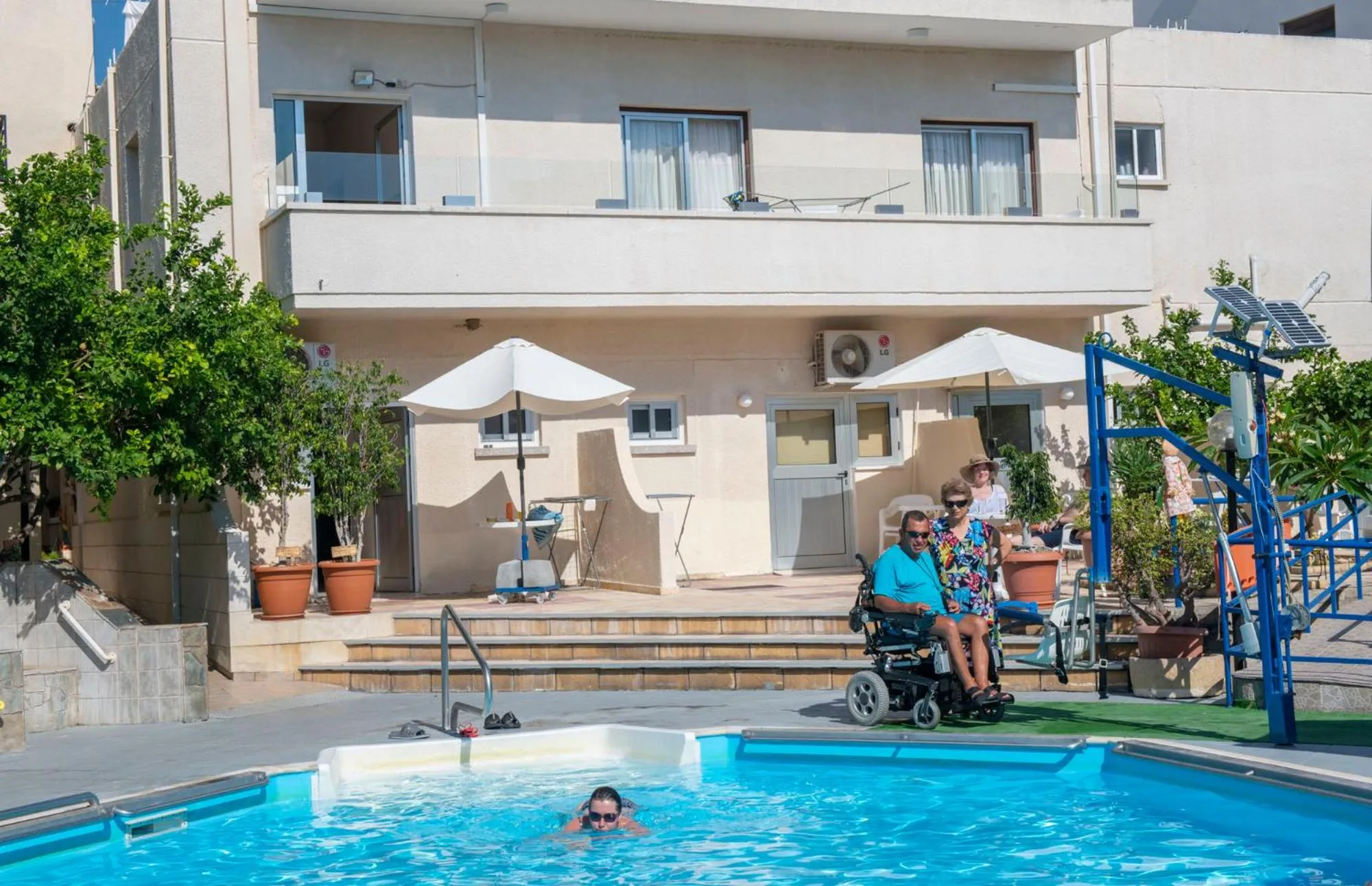 Facility for disabled guests in C & A Hotel Apartments