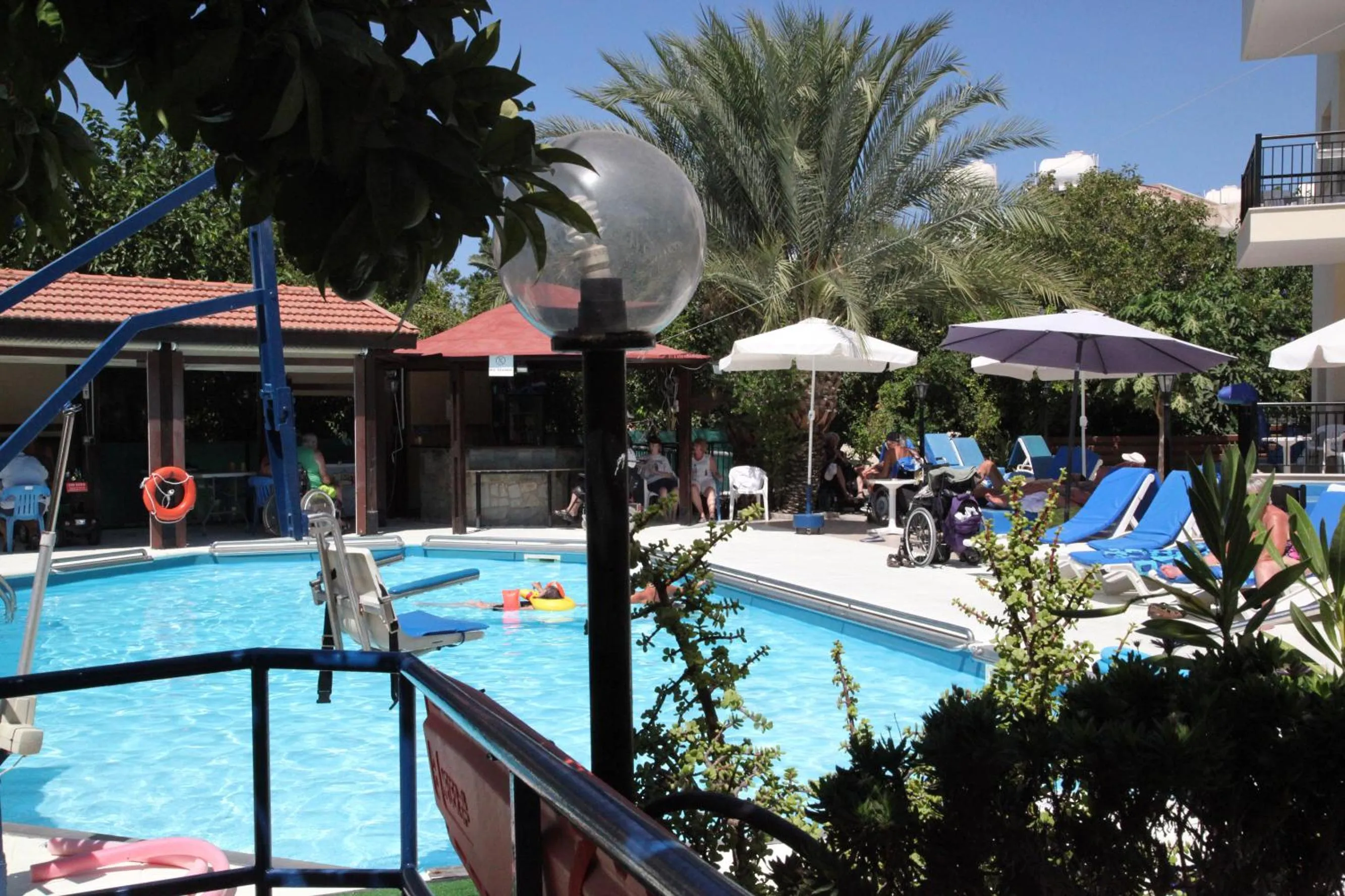 Swimming pool in C & A Hotel Apartments