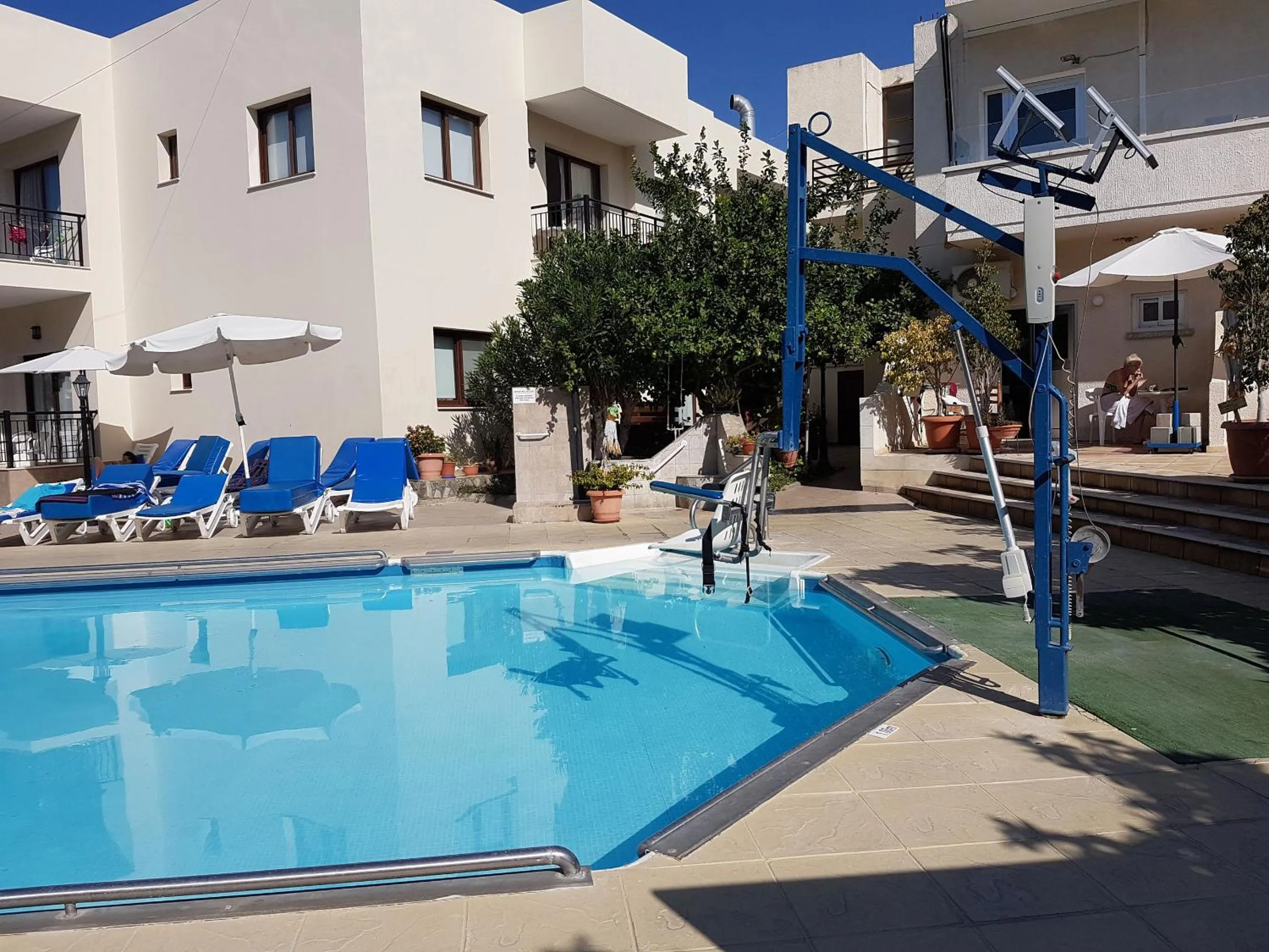 Swimming pool in C & A Hotel Apartments