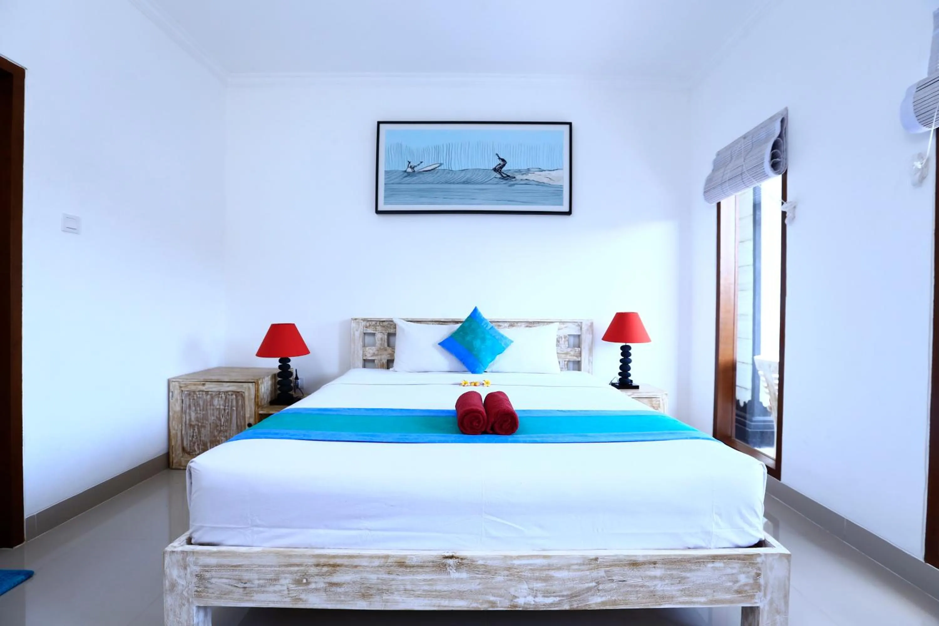 Bed in Surf Lodge Canggu