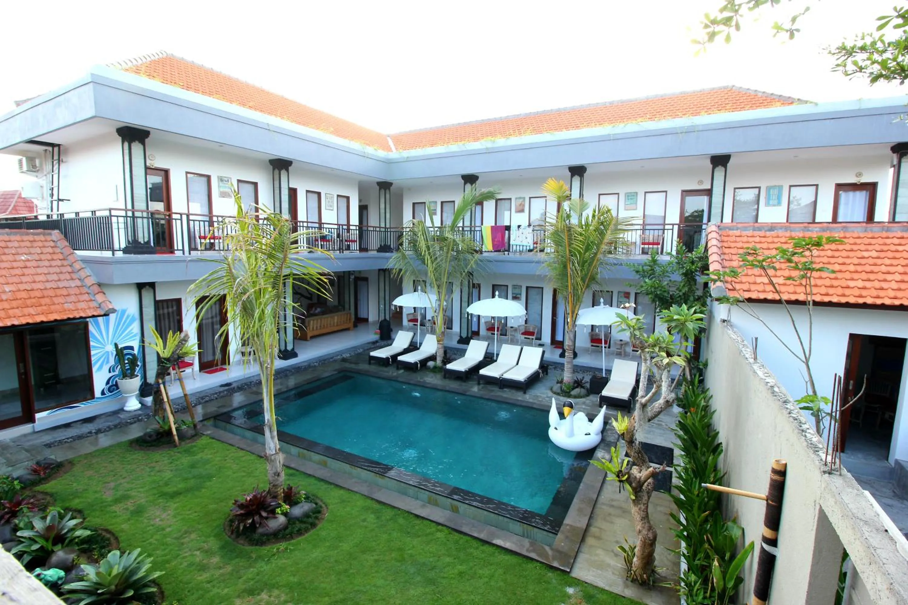 Pool view in Surf Lodge Canggu