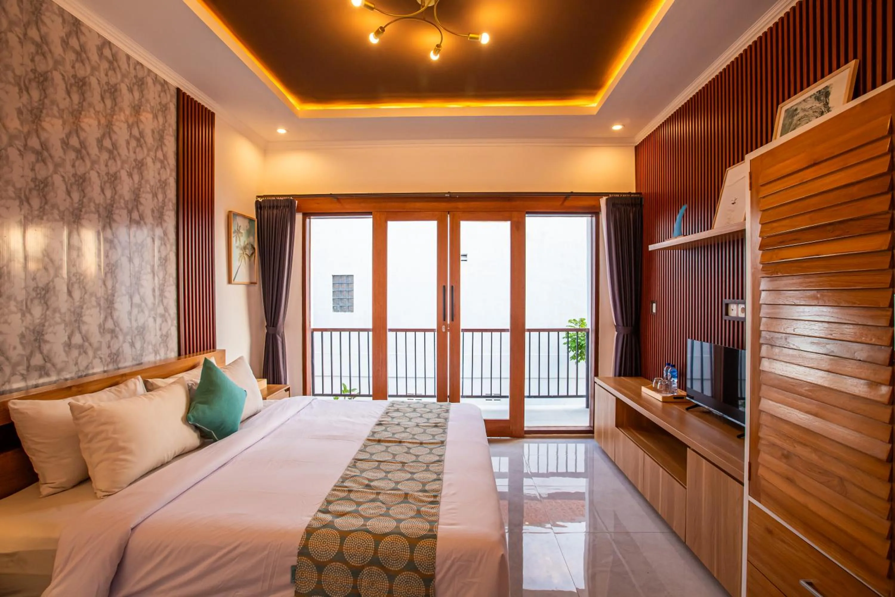 Bed in Surf Lodge Canggu