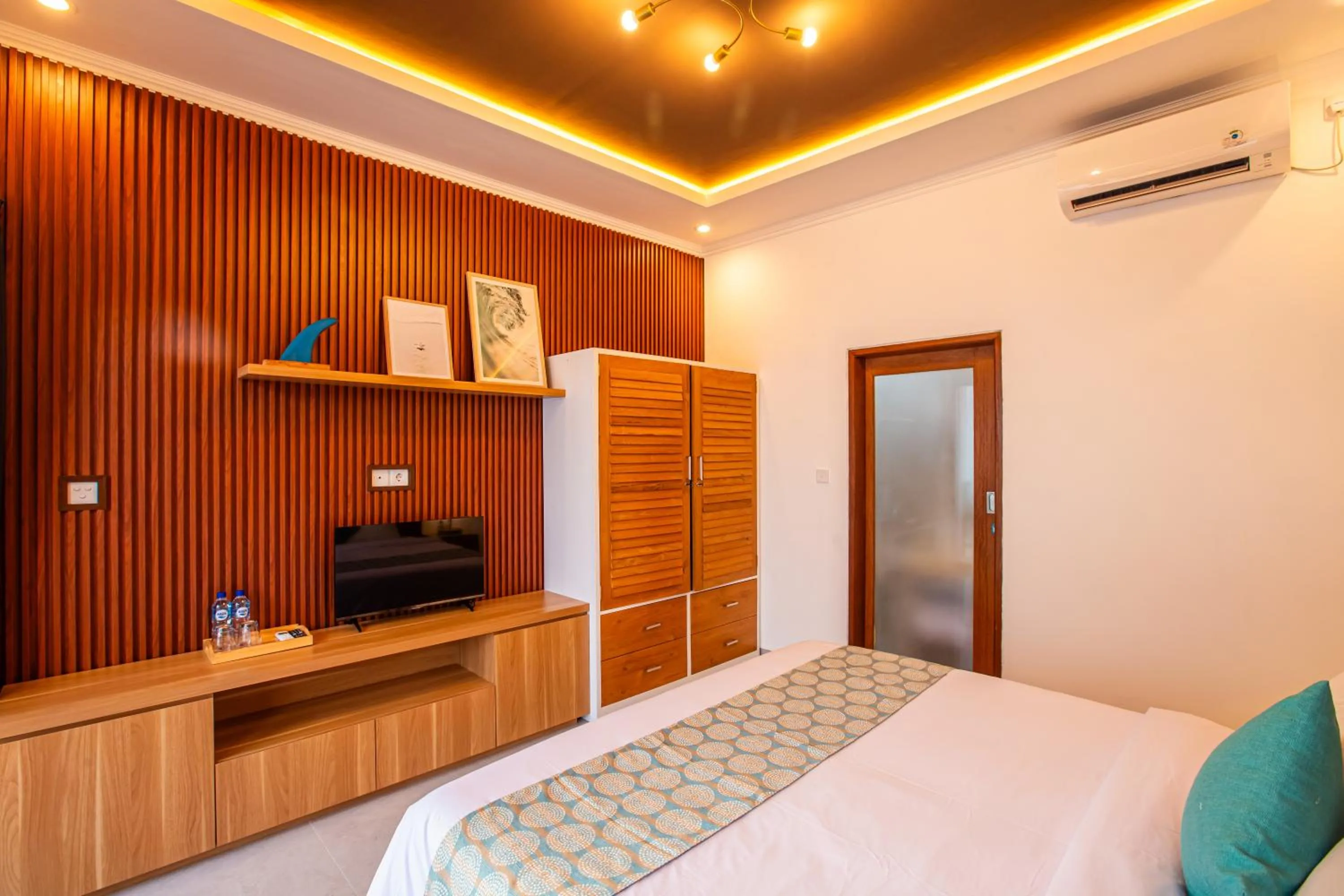 Bed in Surf Lodge Canggu