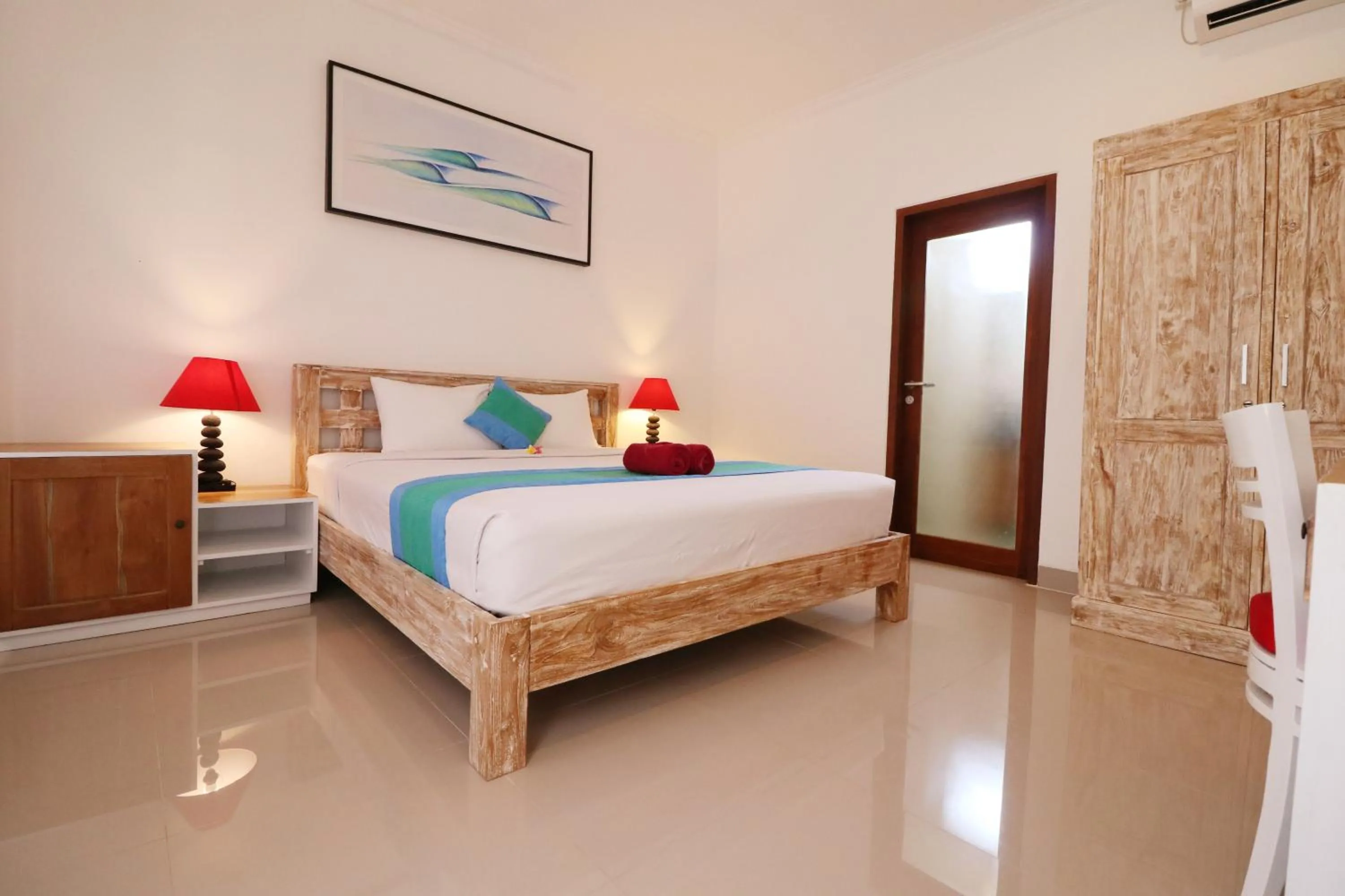 Bed in Surf Lodge Canggu
