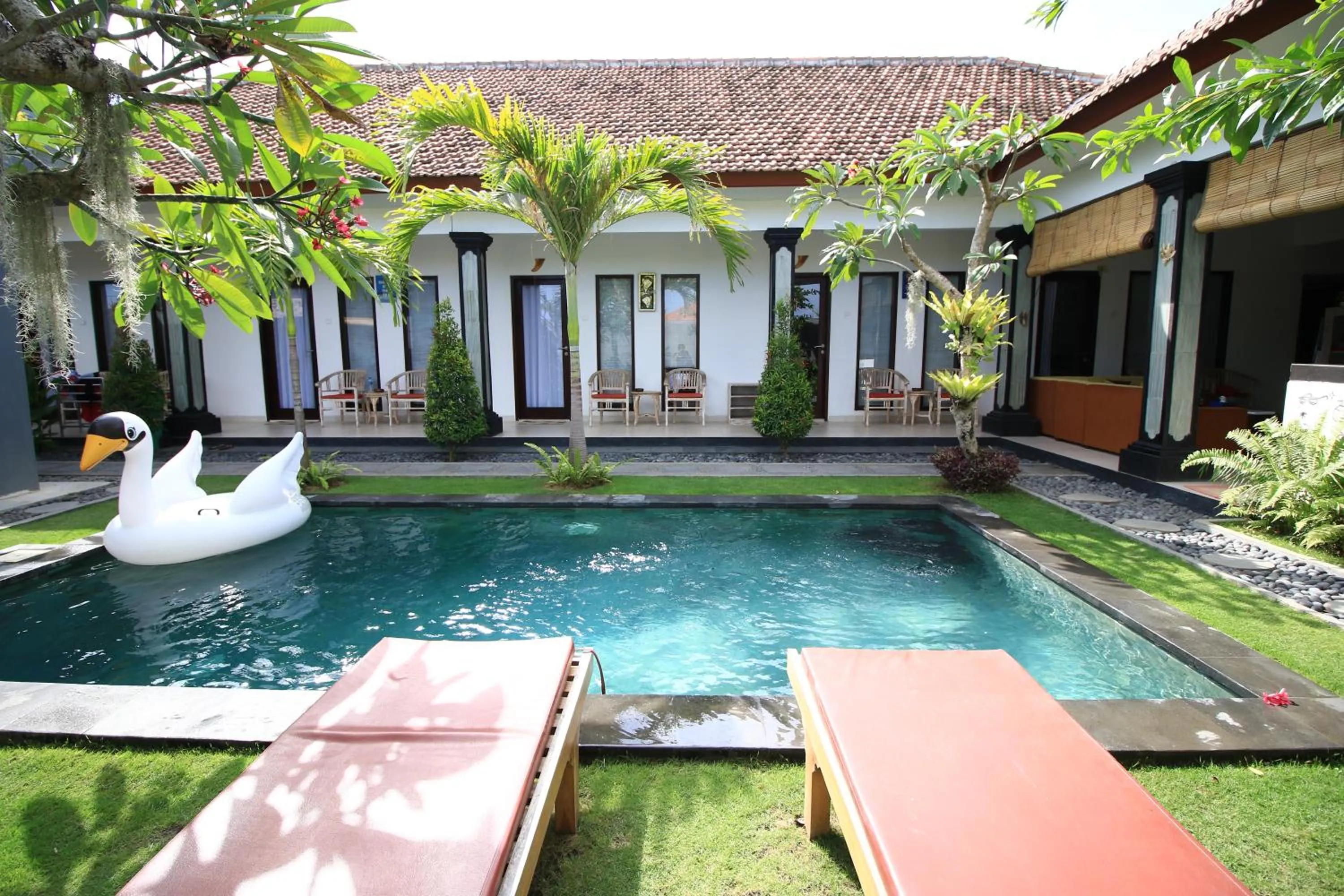 Pool view in Surf Lodge Canggu