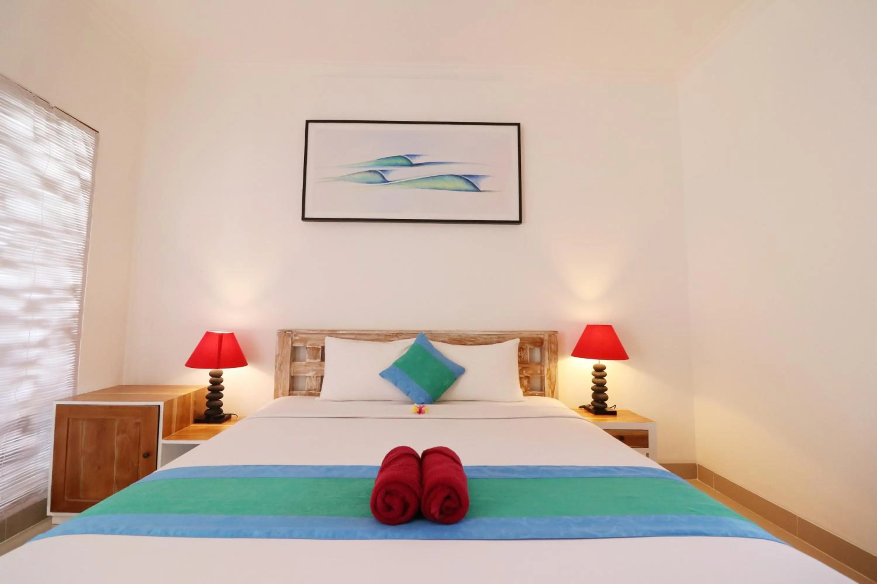 Bed in Surf Lodge Canggu