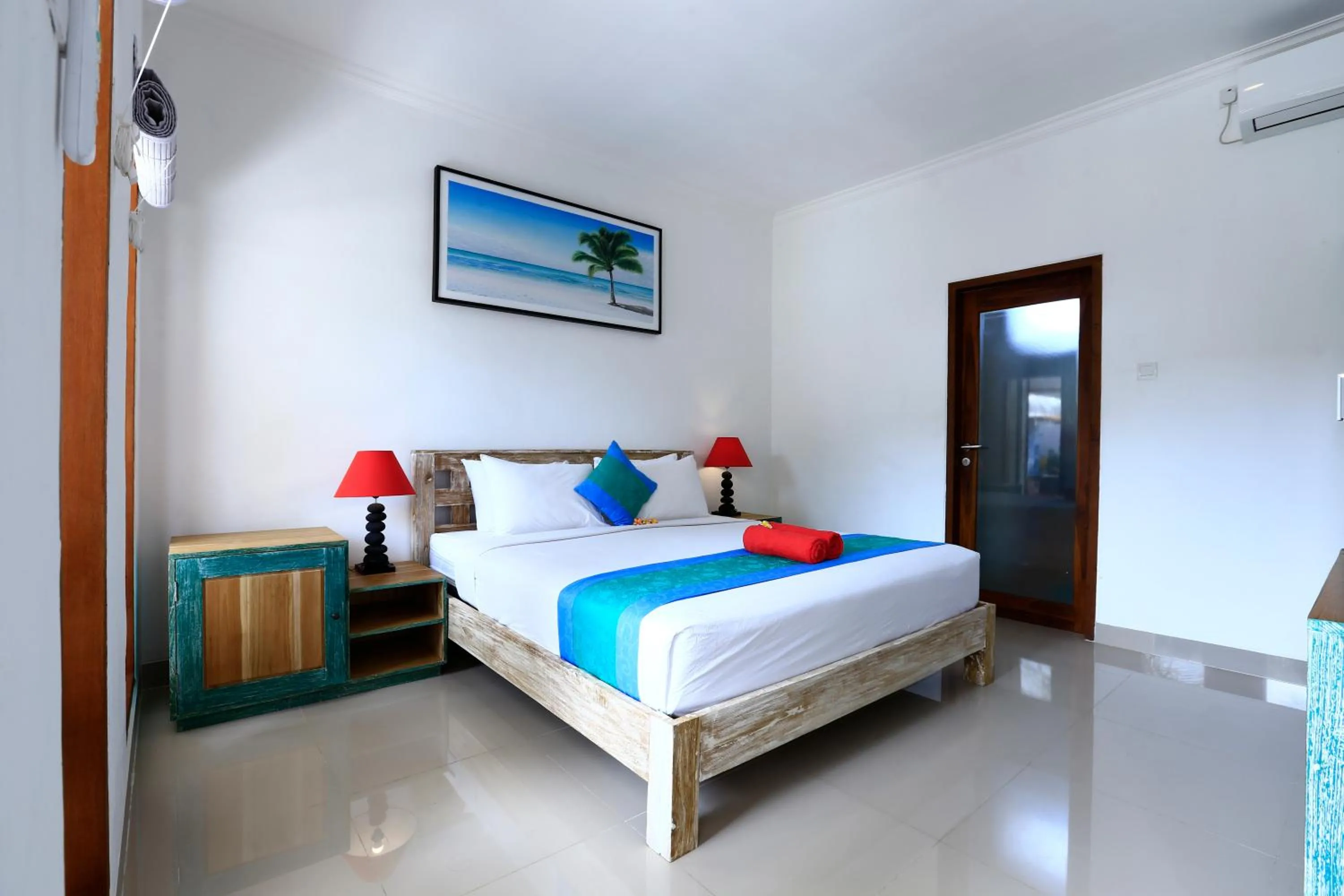 Bed in Surf Lodge Canggu