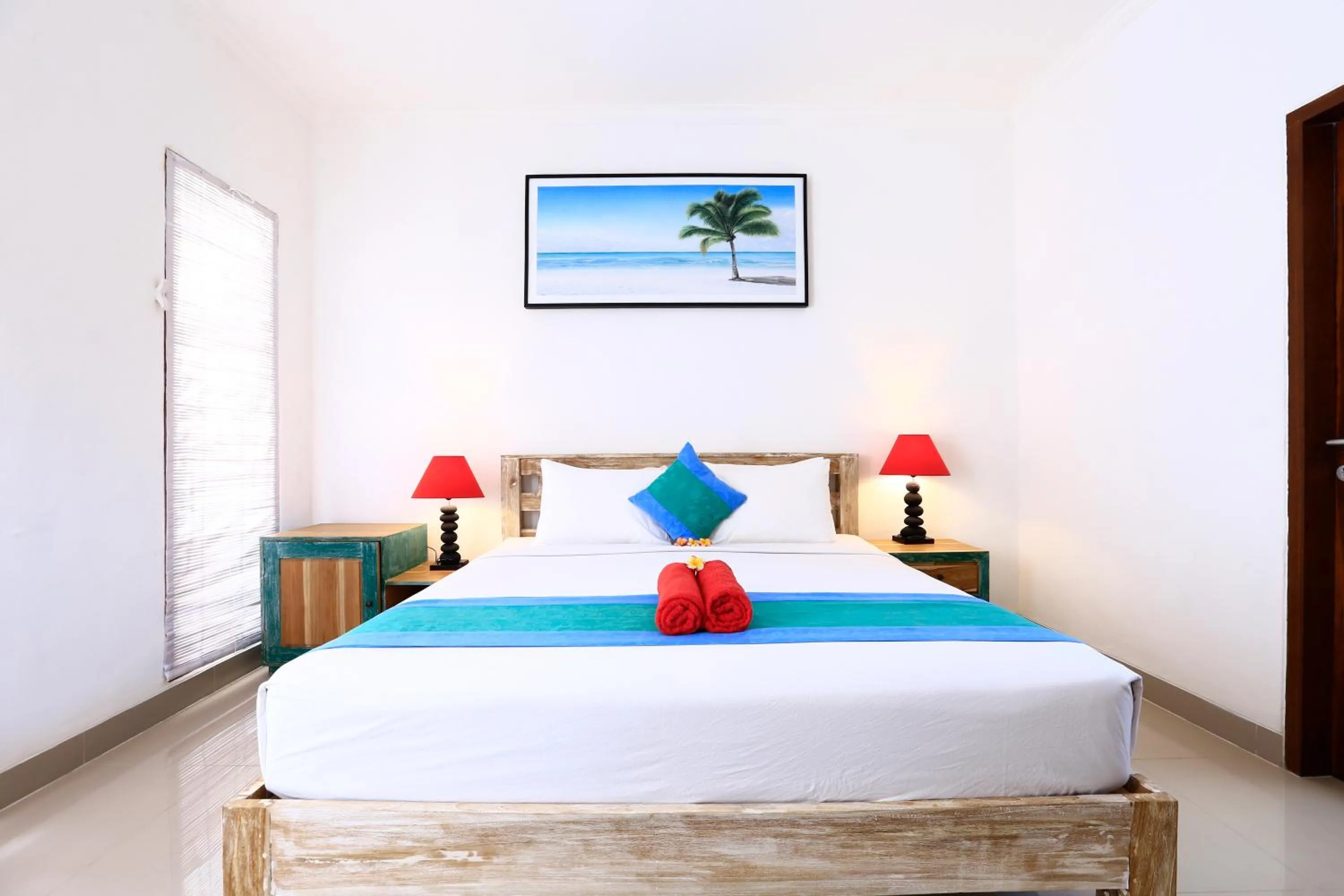 Bed in Surf Lodge Canggu