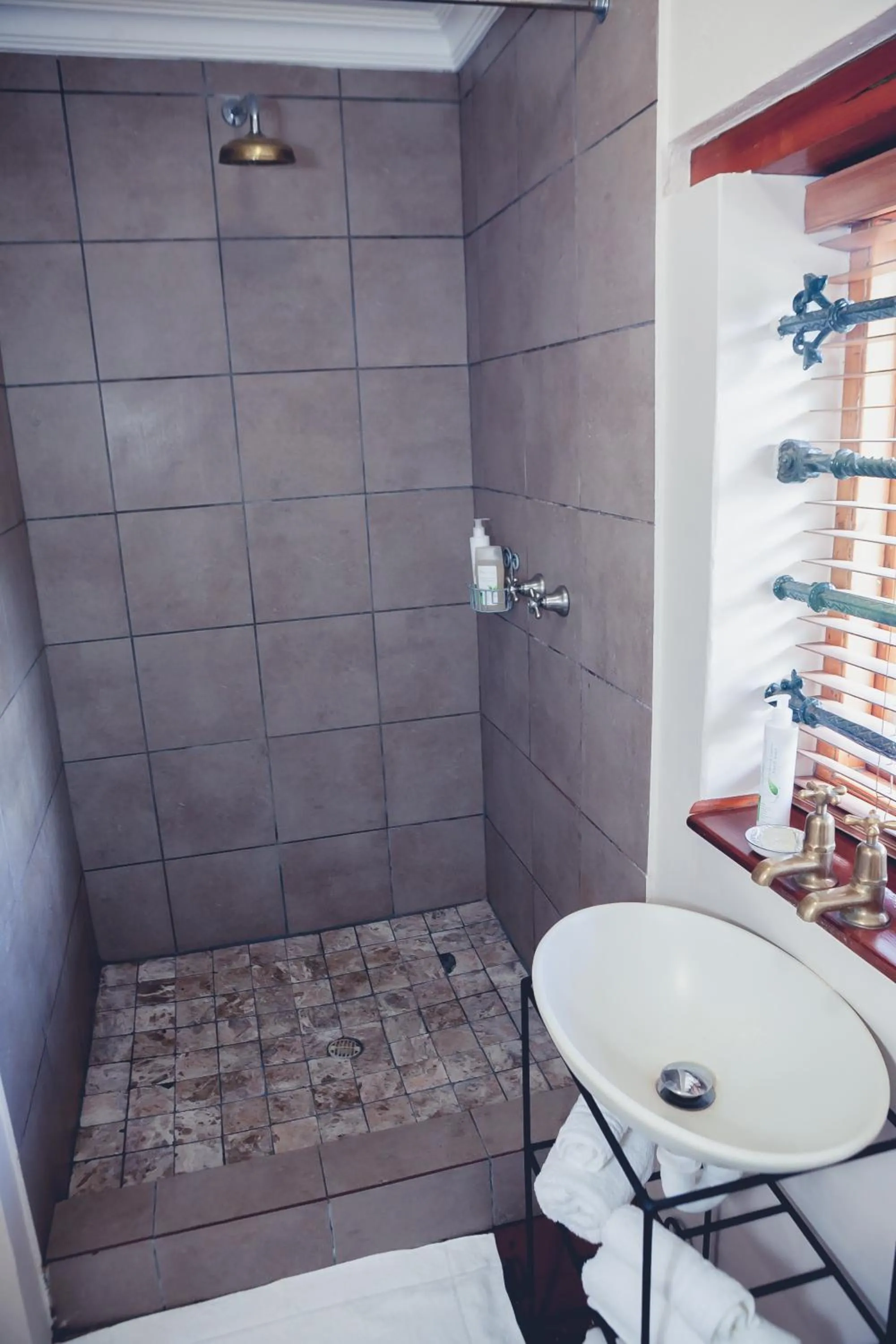 Shower in Station House Simondium