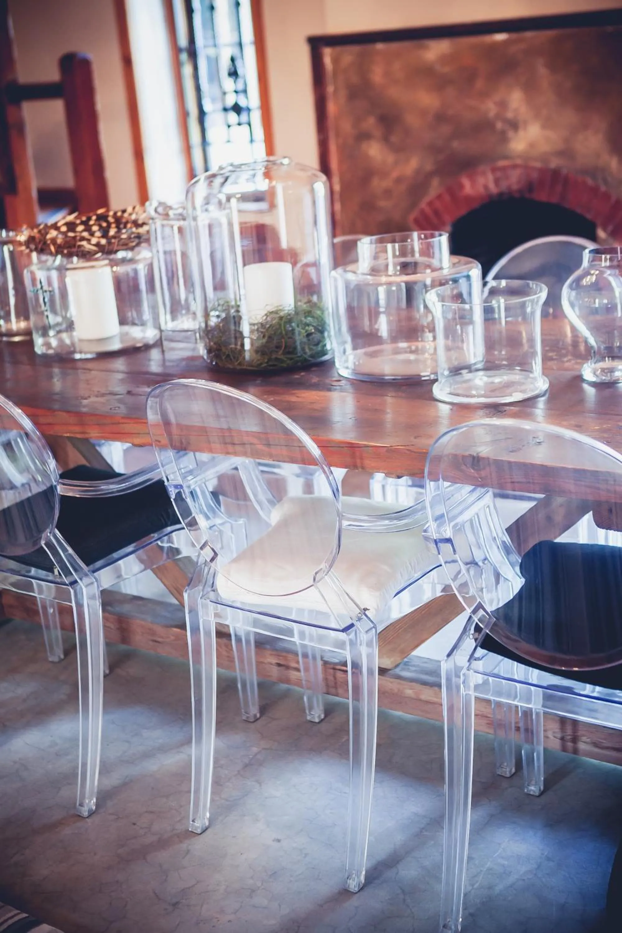 Dining area in Station House Simondium