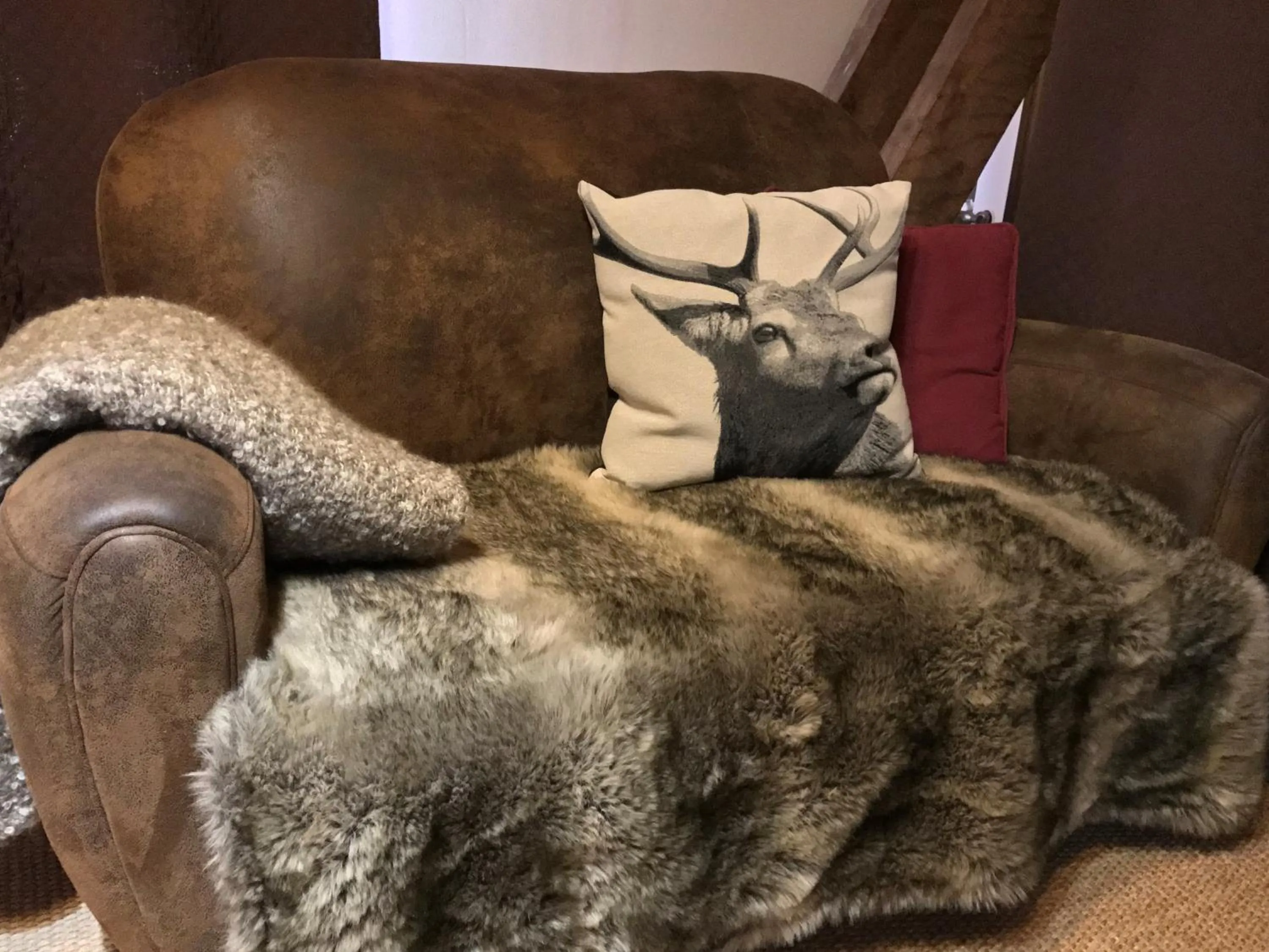 Seating area in La Clé des Bois